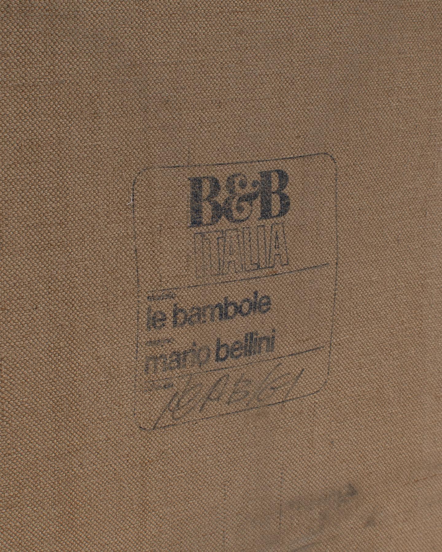 Le Bambole Two-Seater Sofa by Mario Bellini for B&B Italia, 1970s 6