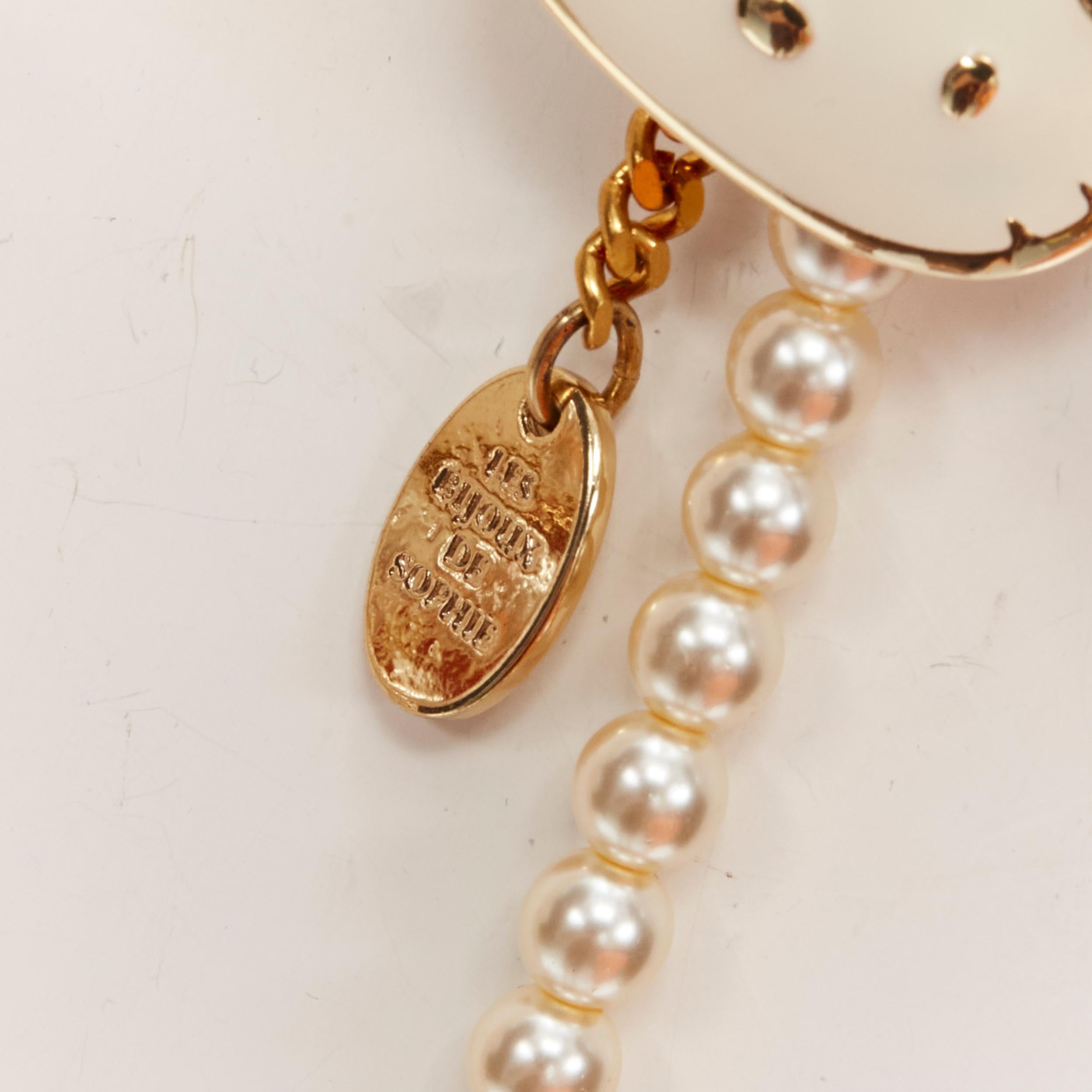 LE BIJOUX DE SOPHIE Hello Kitty pearl cake bow necklace For Sale 4