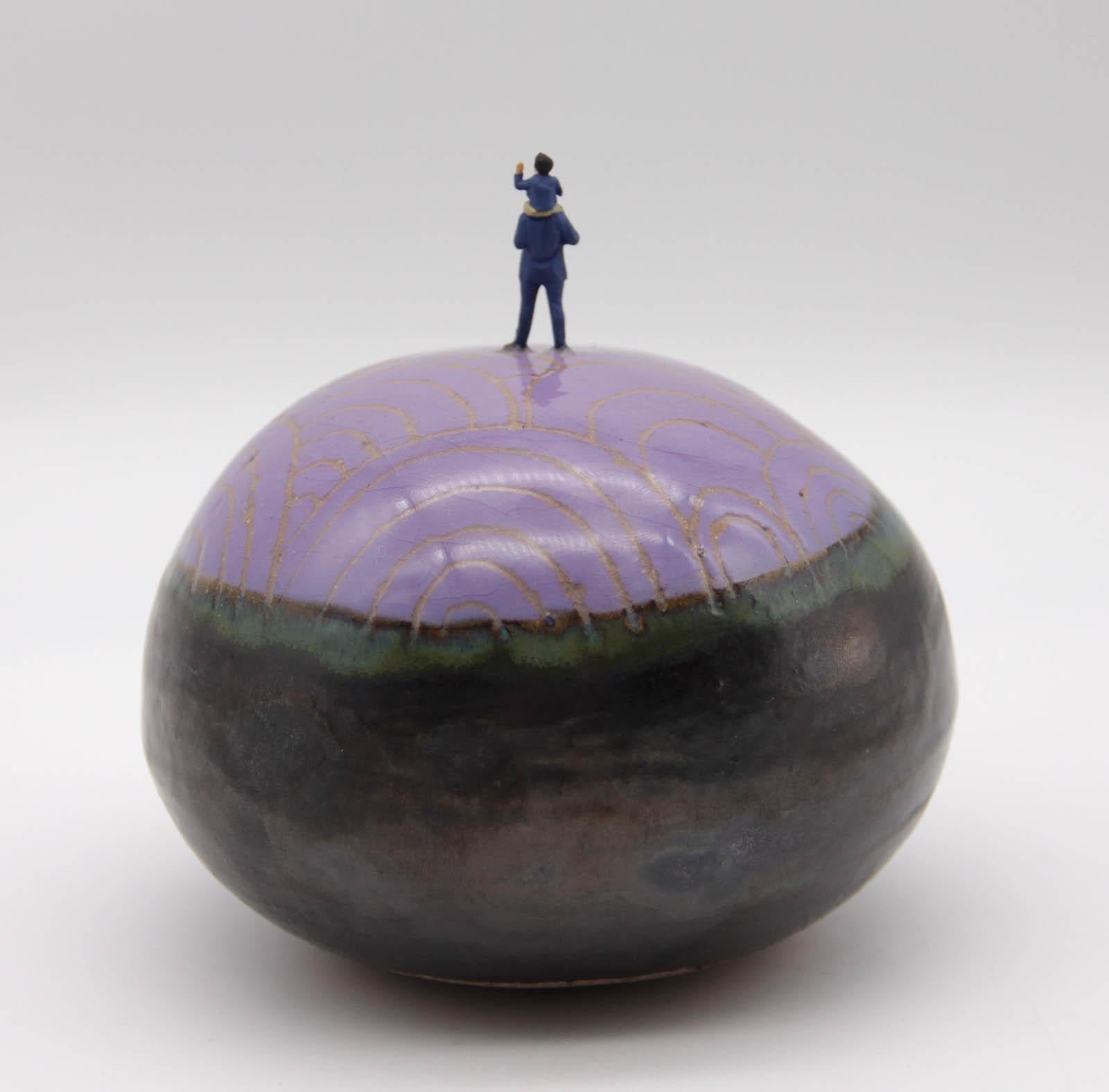 Mini-Monde, Vater und Kinder – Sculpture von LE BLOAS