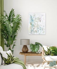 Defy - Pittura astratta minimalista contemporanea su tela con texture originali