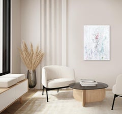 Haughty - Pittura contemporanea astratta minimalista a toni freddi su tela