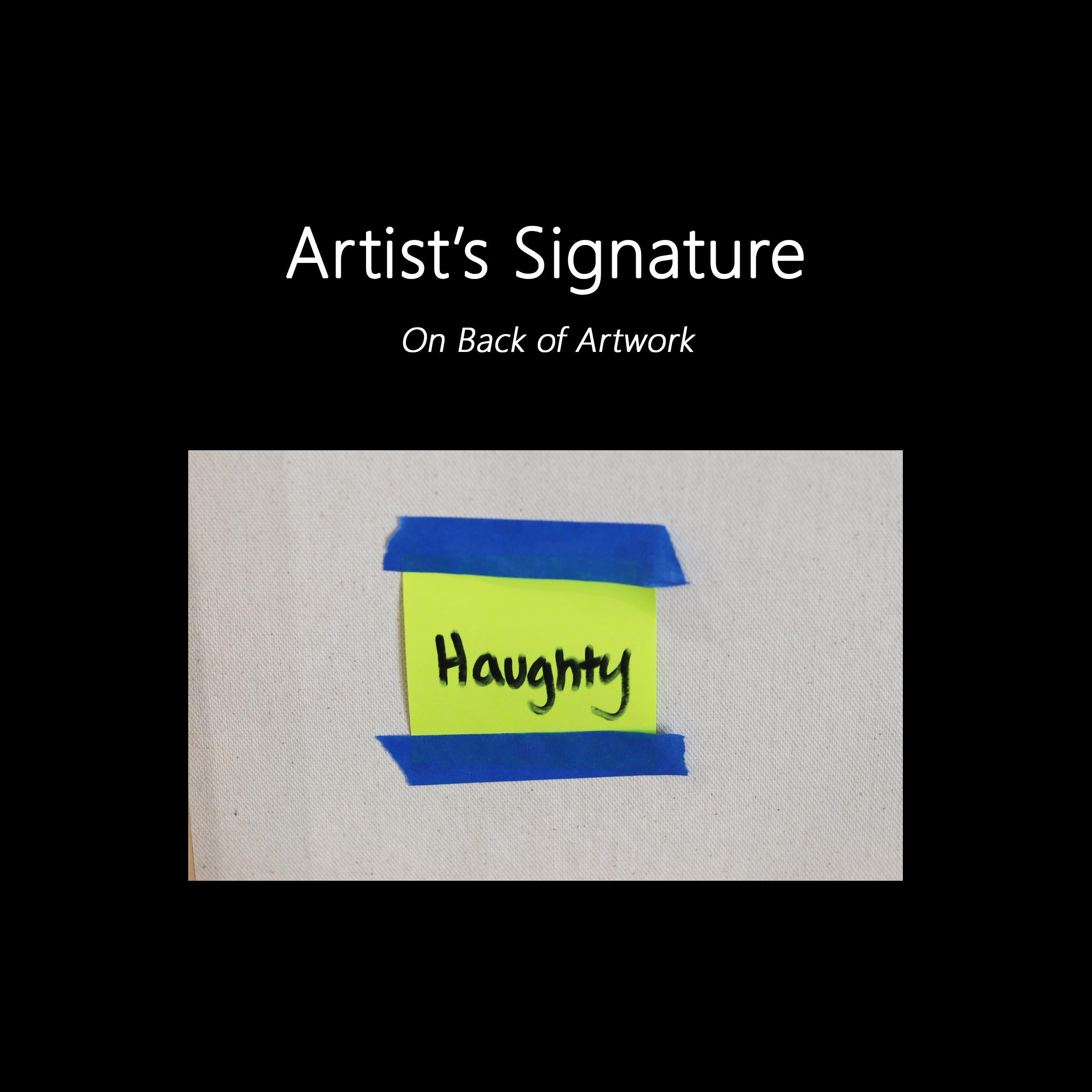 Haughty - Textural Zeitgenössische Abstrakte Minimalistische Kühle Töne Malerei auf Leinwand im Angebot 7