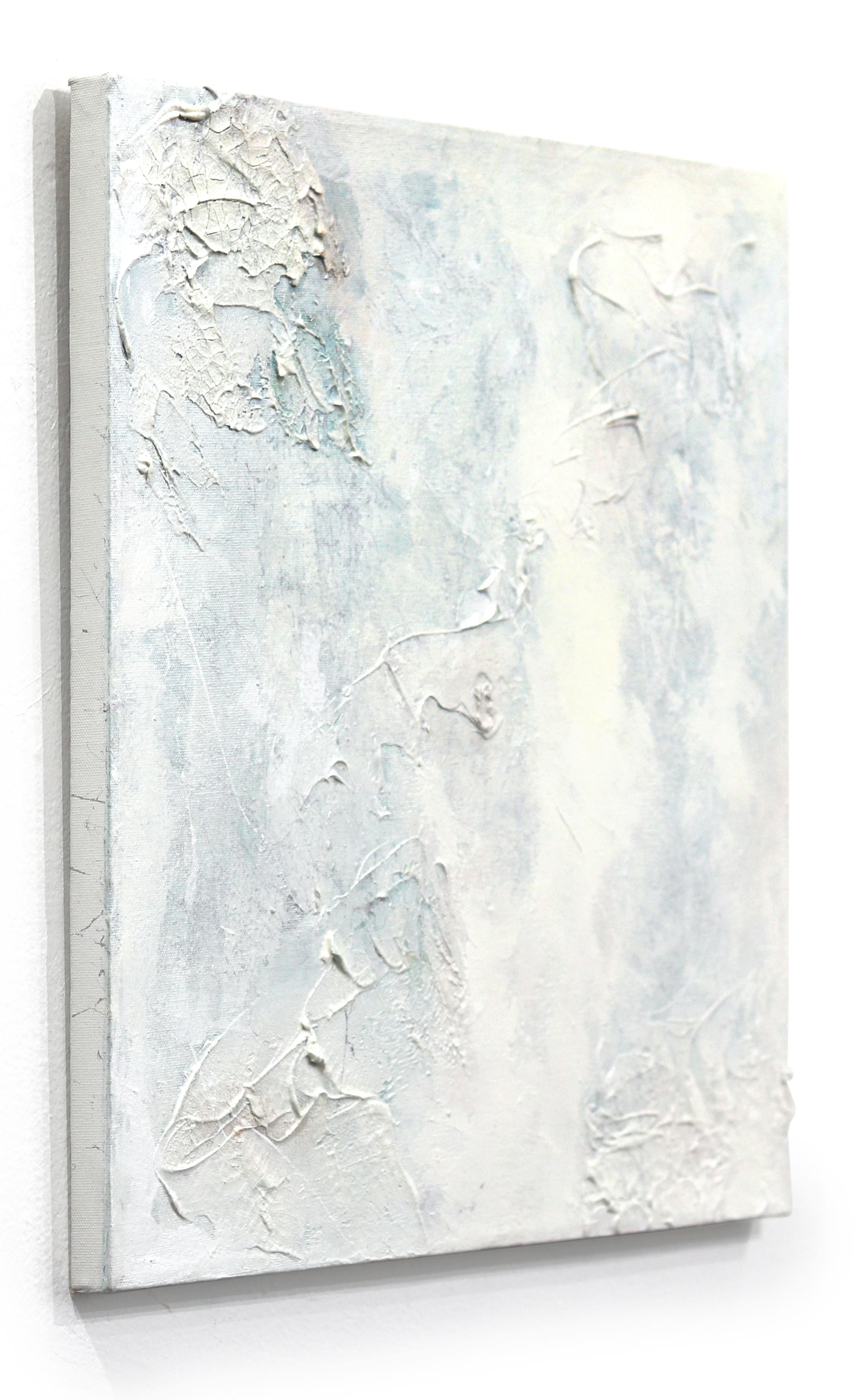 Lapse - Pittura astratta contemporanea su tela con texture minimalista - Abstract Painting Grigio di LE BohemianMuse