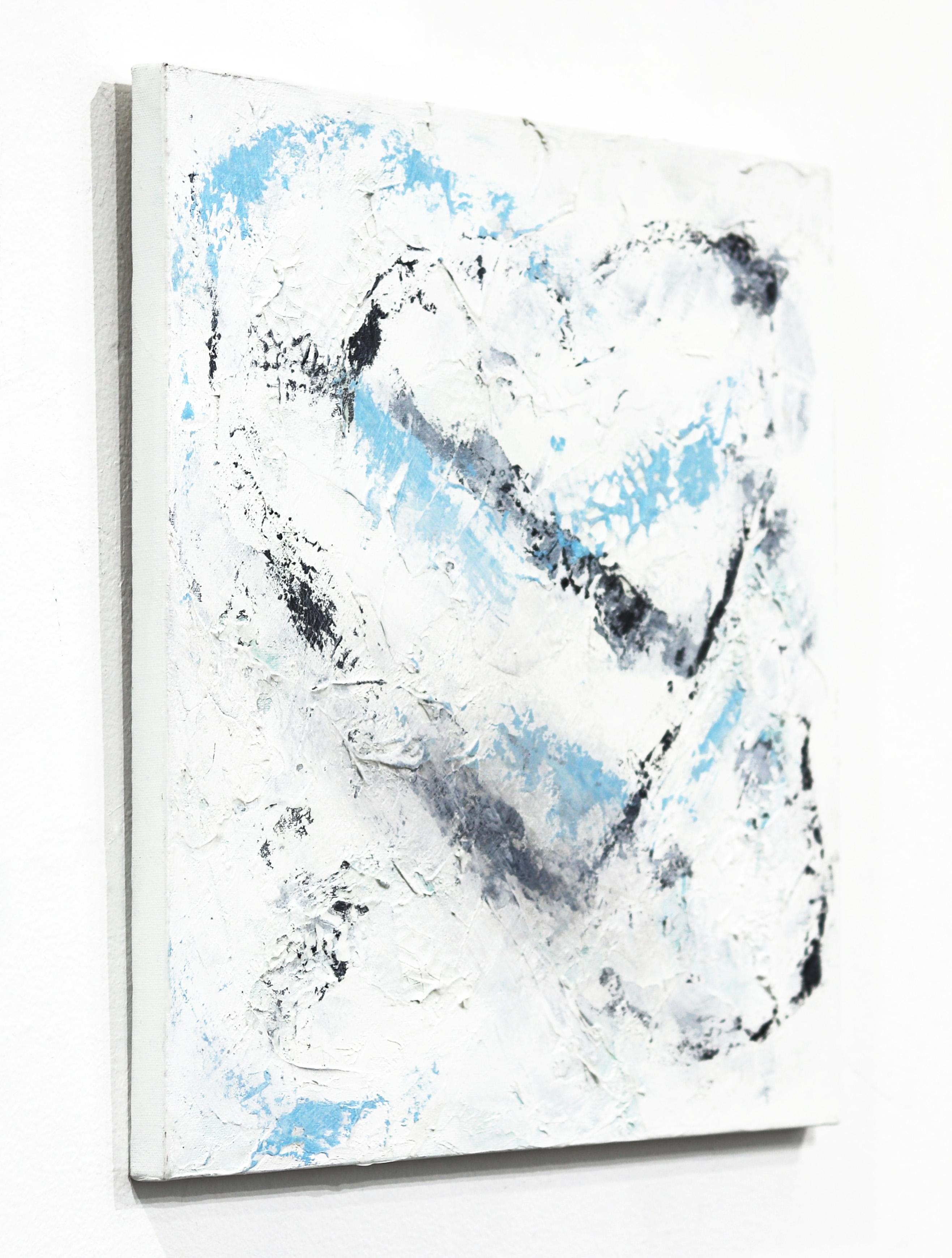 Refuser - Pittura astratta contemporanea su tela con texture minimalista in vendita 1