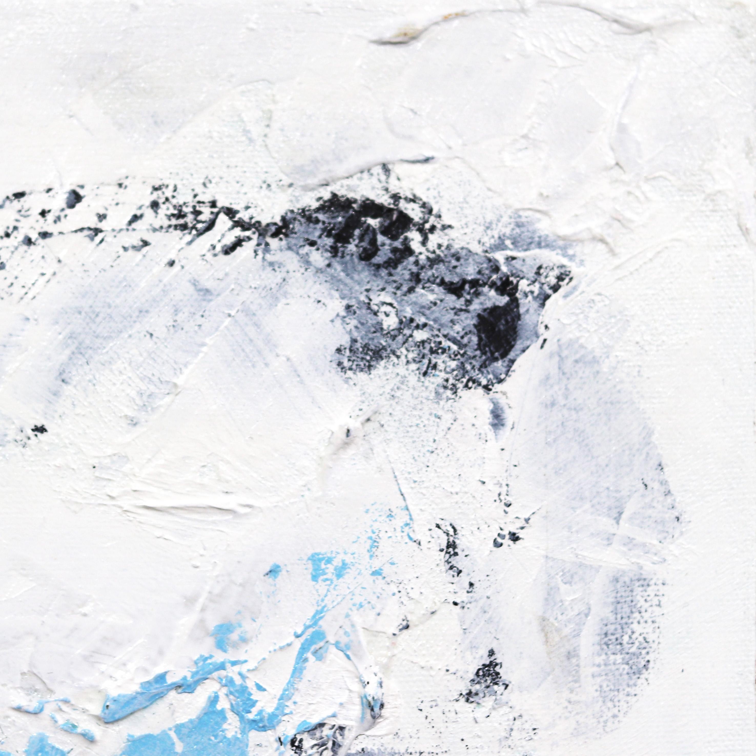 Refuser - Pittura astratta contemporanea su tela con texture minimalista in vendita 2