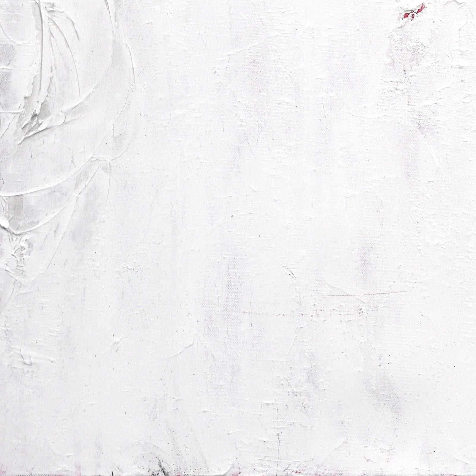 Reverie - Pittura astratta originale con texture a strati bianchi, contemporanea e minimale in vendita 7