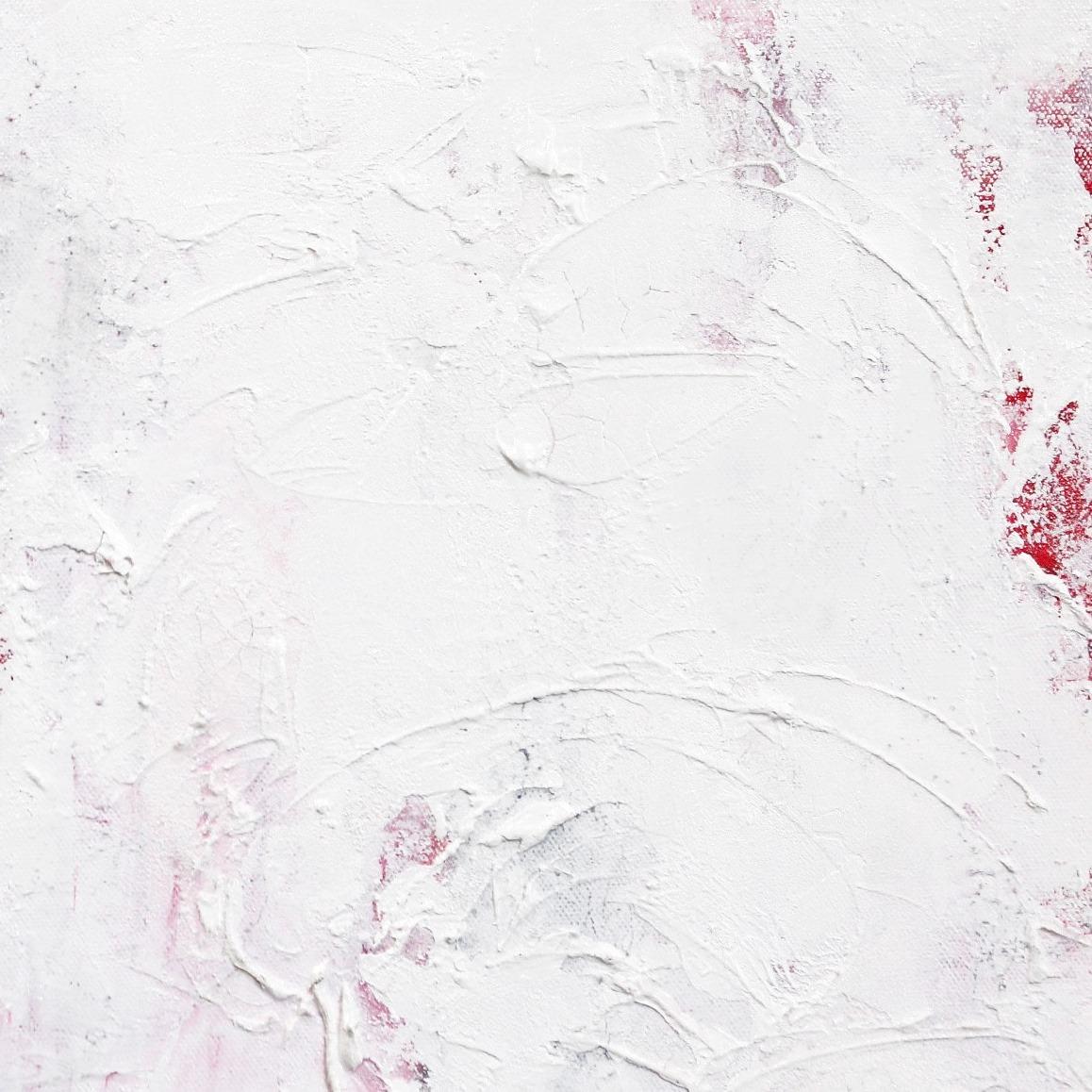 Reverie - Pittura astratta originale con texture a strati bianchi, contemporanea e minimale in vendita 9