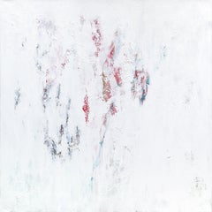 Reverie - Original Abstract White Layered Textured Contemporary Minimal Painting