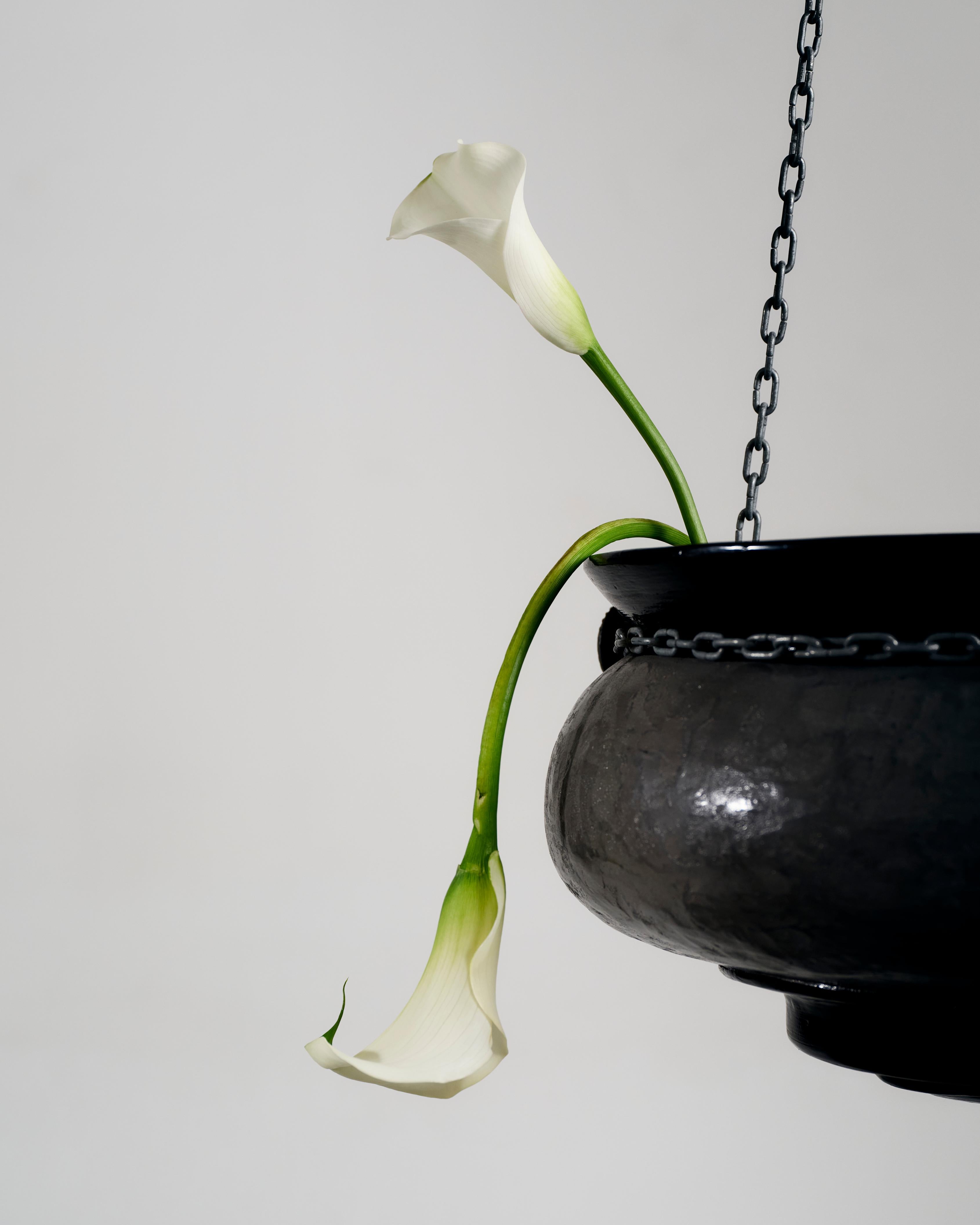 Brutalismo Lampada a sospensione a forma di ciotola Le Brasero in vendita