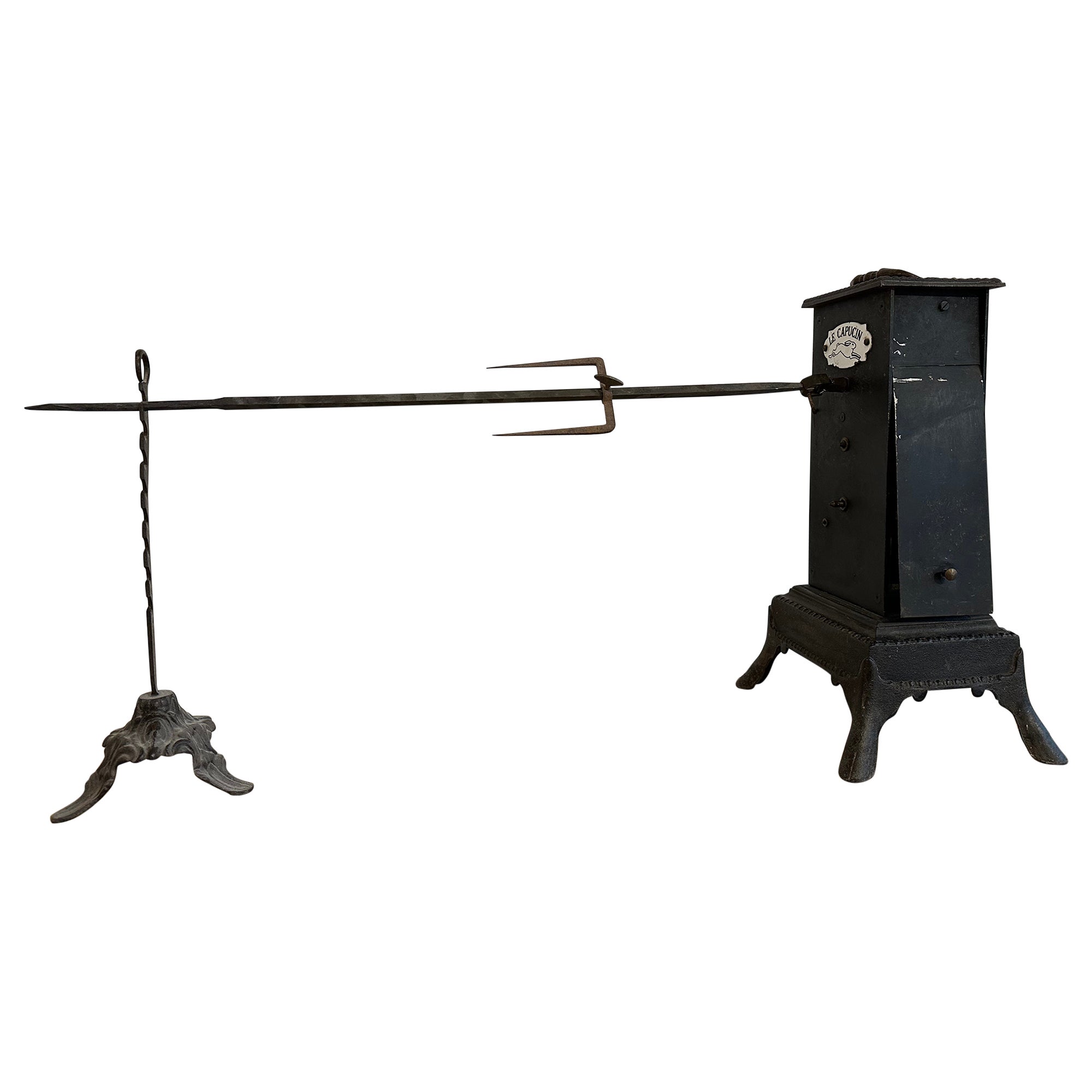 "Le Capucin" Antique French Rotisserie Spit