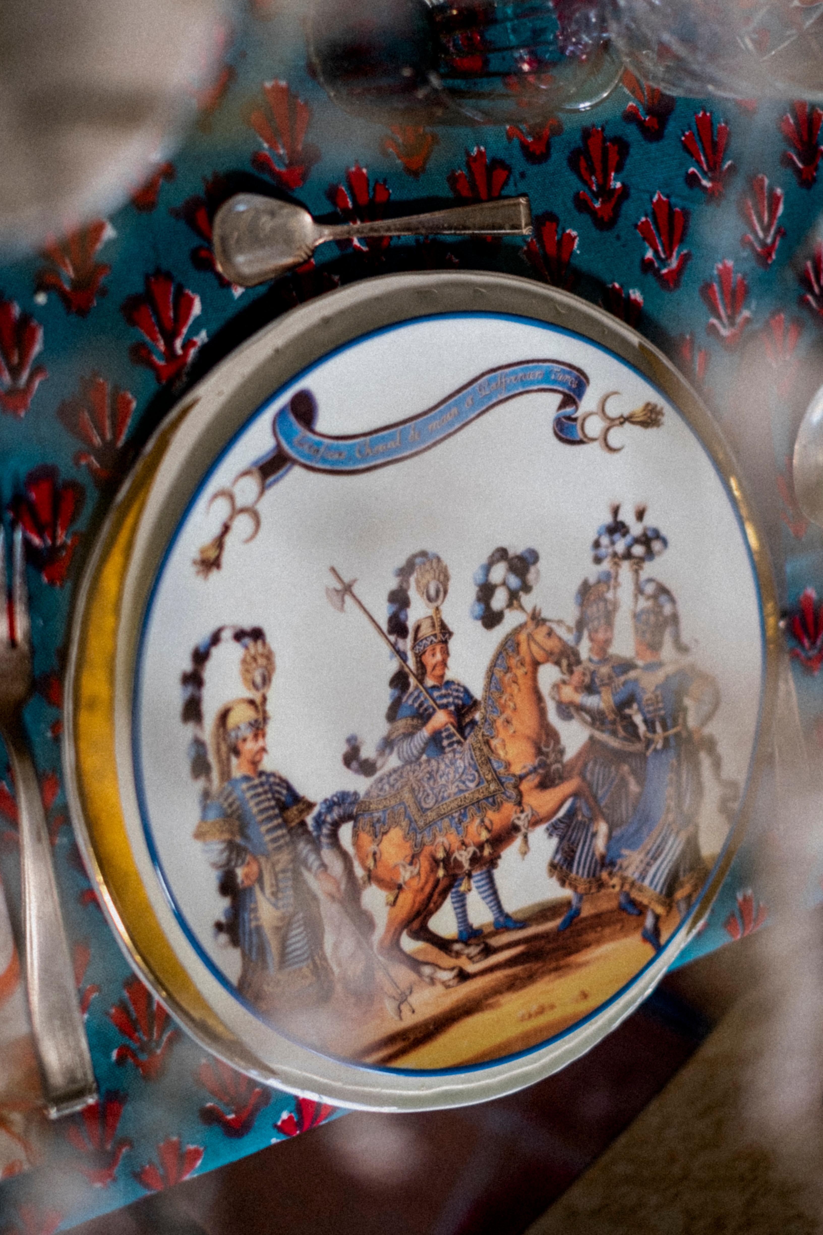 Le Carousel Porcelain Plate Made in Italy For Sale 1