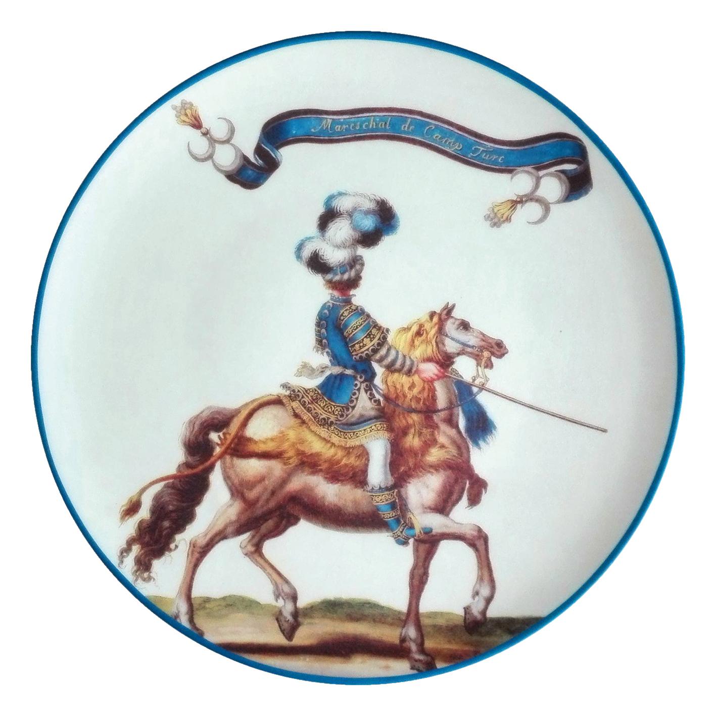 Le Carousel Porcelain Plate Made in Italy For Sale