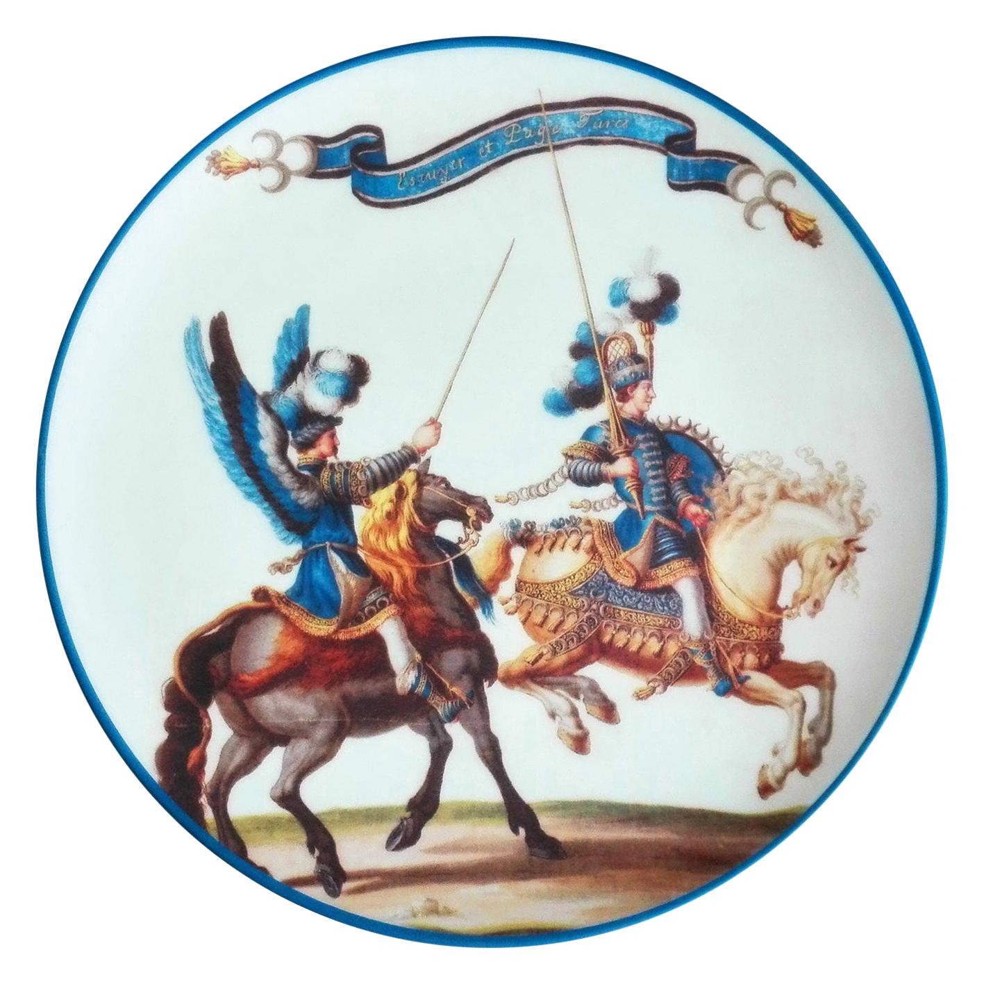 Le Carousel Porcelain Plate, Made in Italy