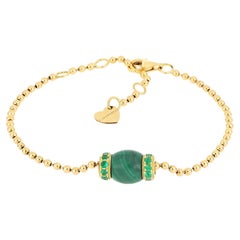 Le Carrousel Bracelet Malachite and Emeralds