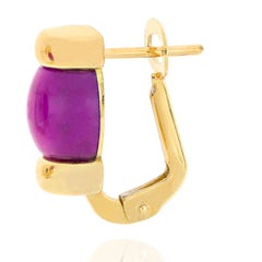 Le Carrousel Lobe Earrings Purple Jade