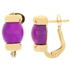 Le Carrousel Lobe Earrings Purple Jade