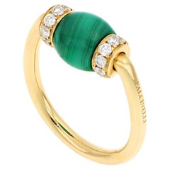 Le Carrousel Ring Malachite and Diamonds