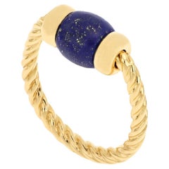Le Carrousel Torchon Ring Lapis lazuli