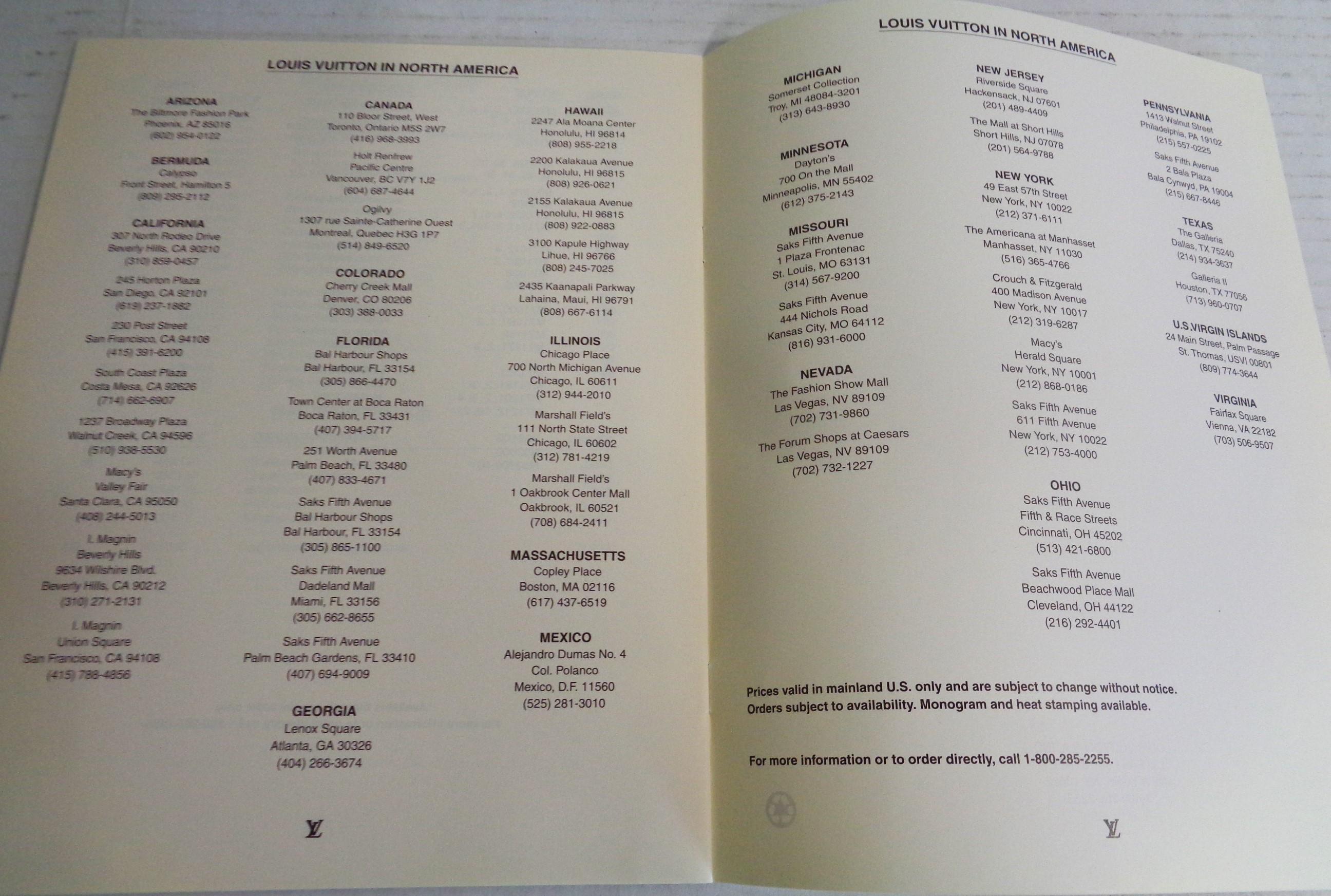 Le catalogue - Louis Vuitton w/ Price List & Taiga Pamphlet - 1993 numéro 1  en vente 11