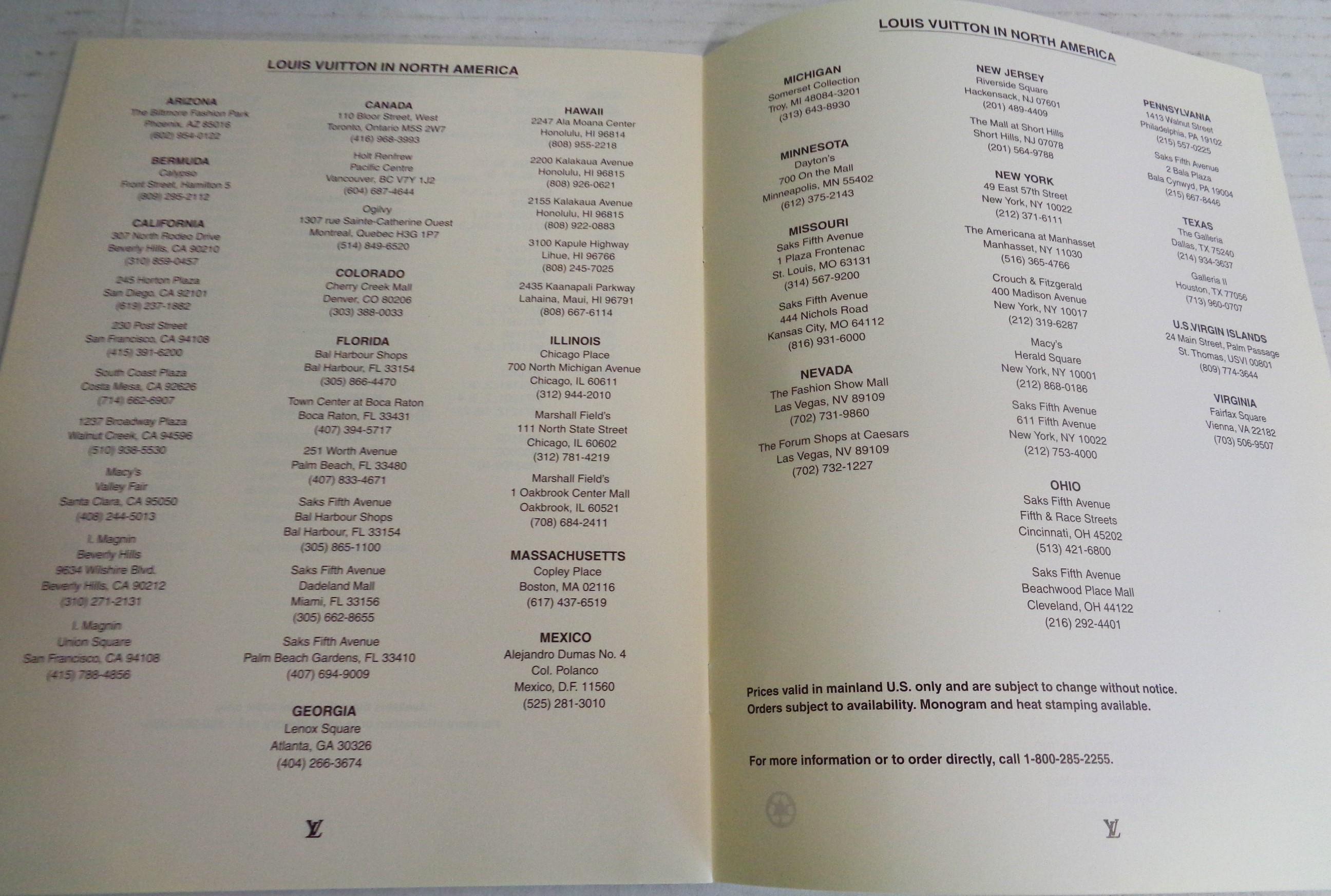 Le catalogue - Louis Vuitton w/ Price List & Taiga Pamphlet - 1993 Number 1 11