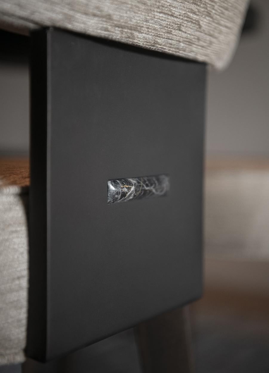 At lucini estanga studio, we have reimagined the iconic duple lafon chair, bringing to life the LE chair, a piece that blends our design vision with their excellence in artisanal craftsmanship. 
The natural onyx stone gestures, inspired by our