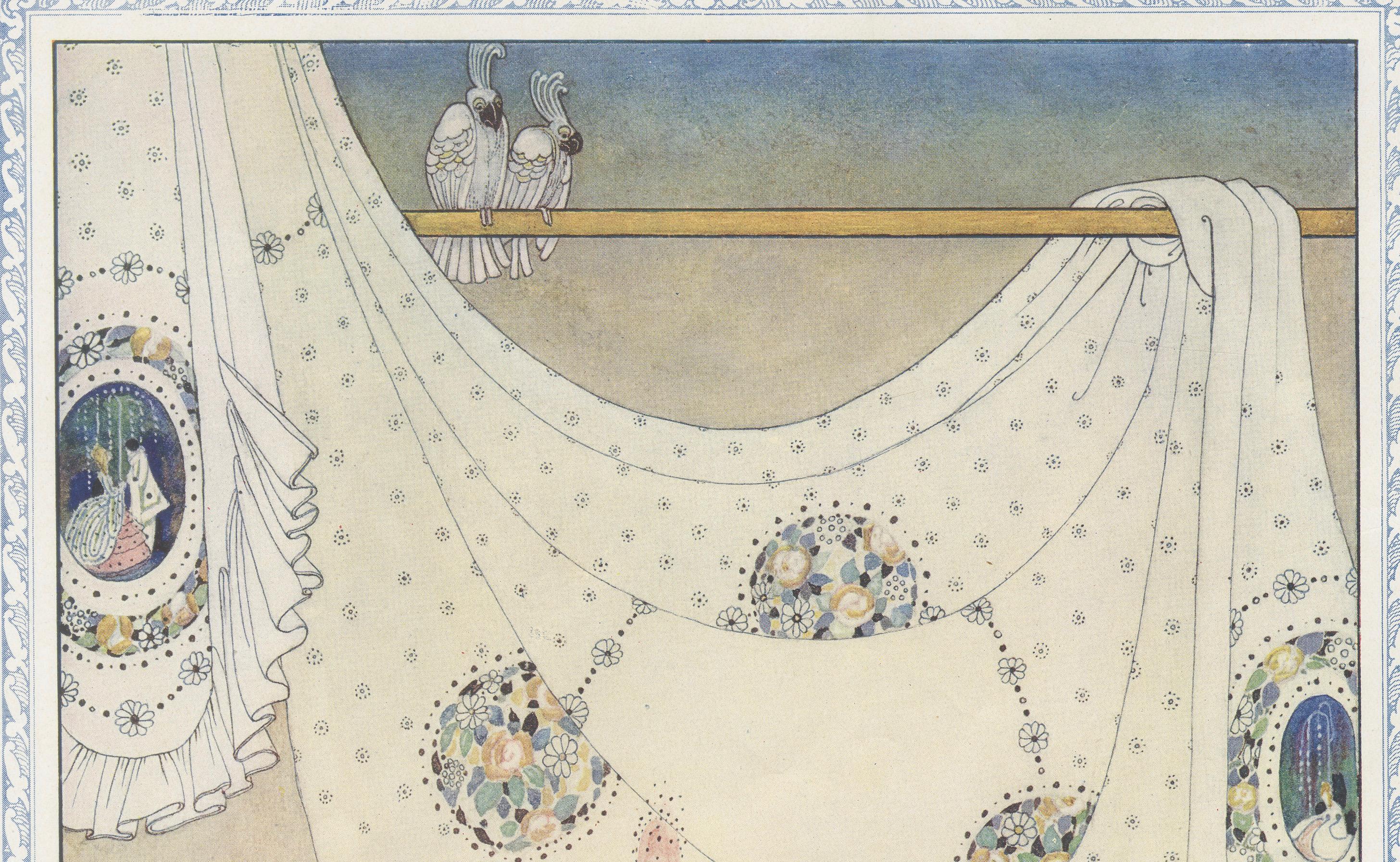 Le Chat Botté: Kay Nielsens üppige Art-déco-Märchenillustration, 1913 im Zustand „Gut“ im Angebot in Langweer, NL