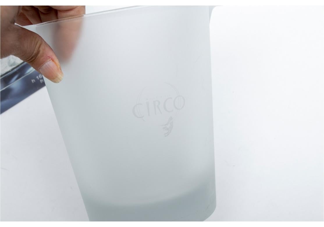 Italian Le Cirque, Circo NY Branded Bormioli Rocco Ice Bucket, Made in Italy For Sale