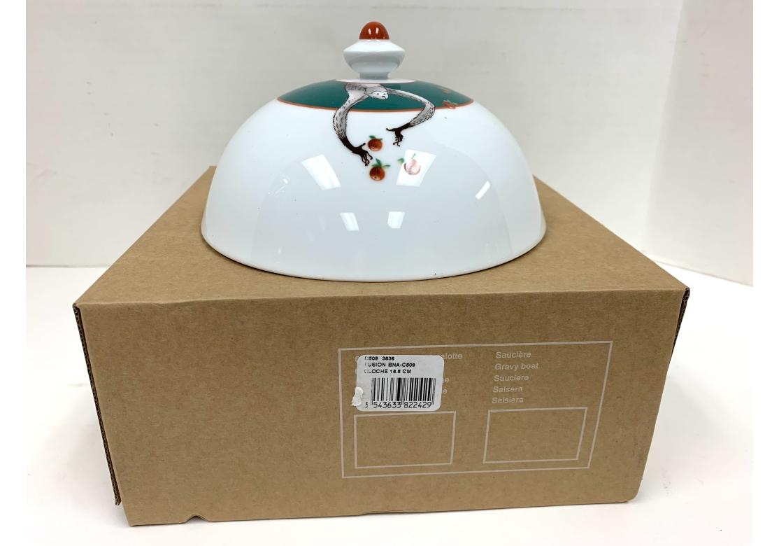 Le Cirque N.Y. Porzellan Cloche Oder Essen Dome von Bernardaud Limoges NIB im Zustand „Gut“ im Angebot in Bridgeport, CT
