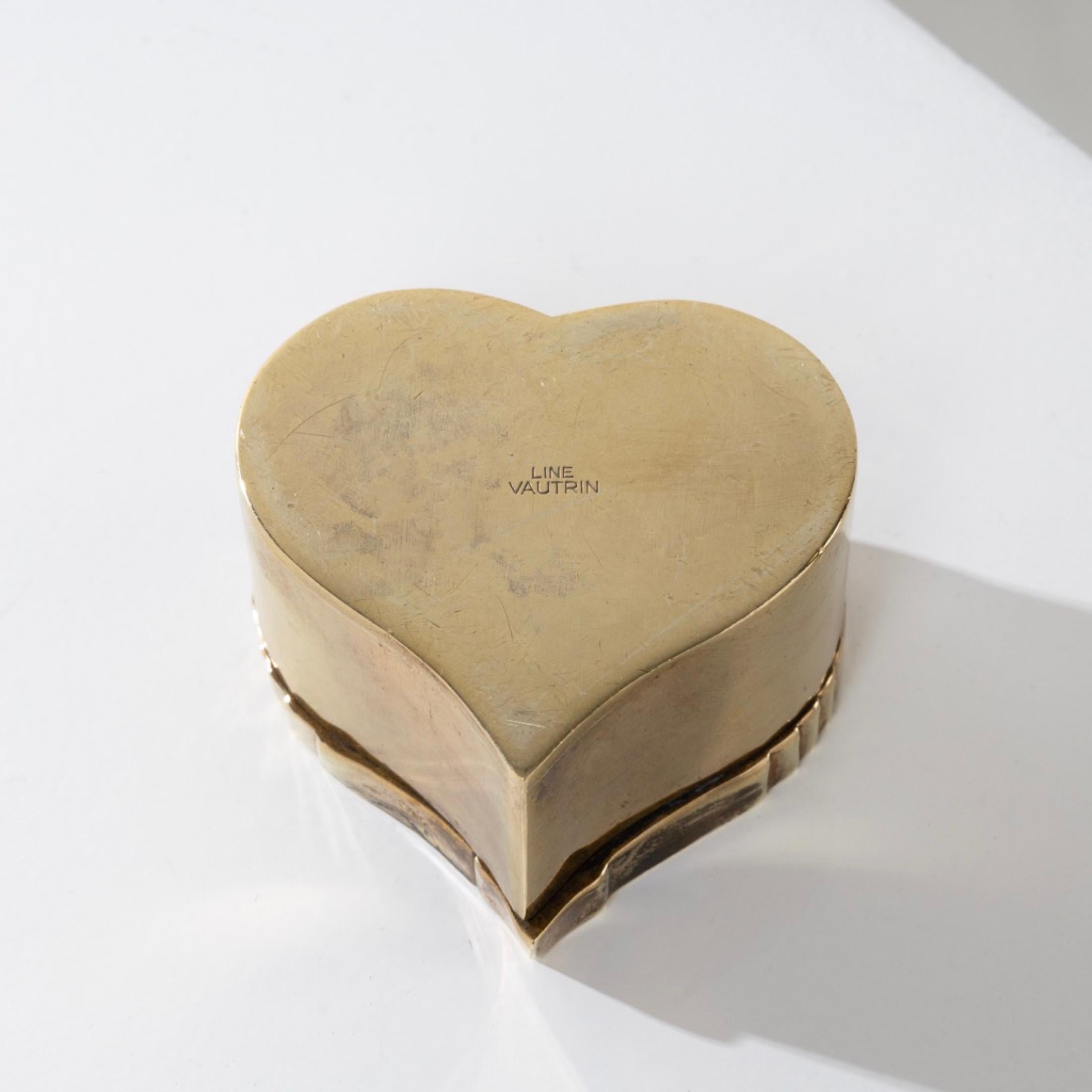 Le Coeur 'the Heart' by Line Vautrin, Gilt Bronze Box 4