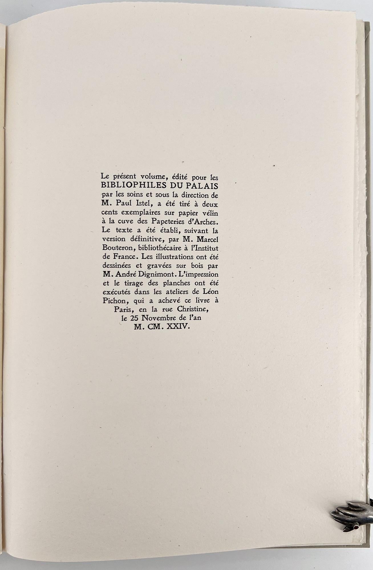 Le Colonel Chabert par Honoré de Balzac / Les Bibliophiles du Palais en vente 1