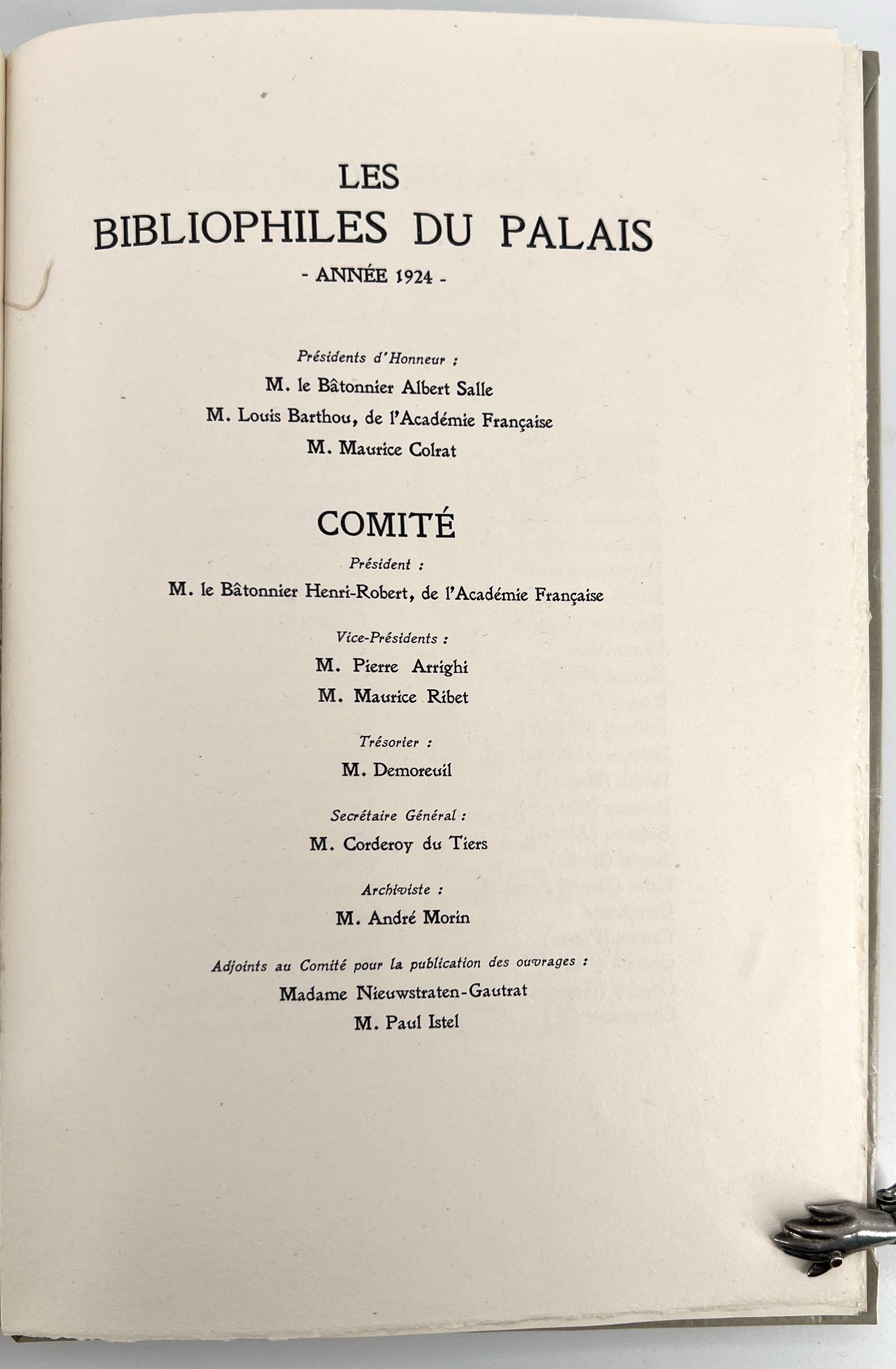 Le Colonel Chabert par Honoré de Balzac / Les Bibliophiles du Palais en vente 2