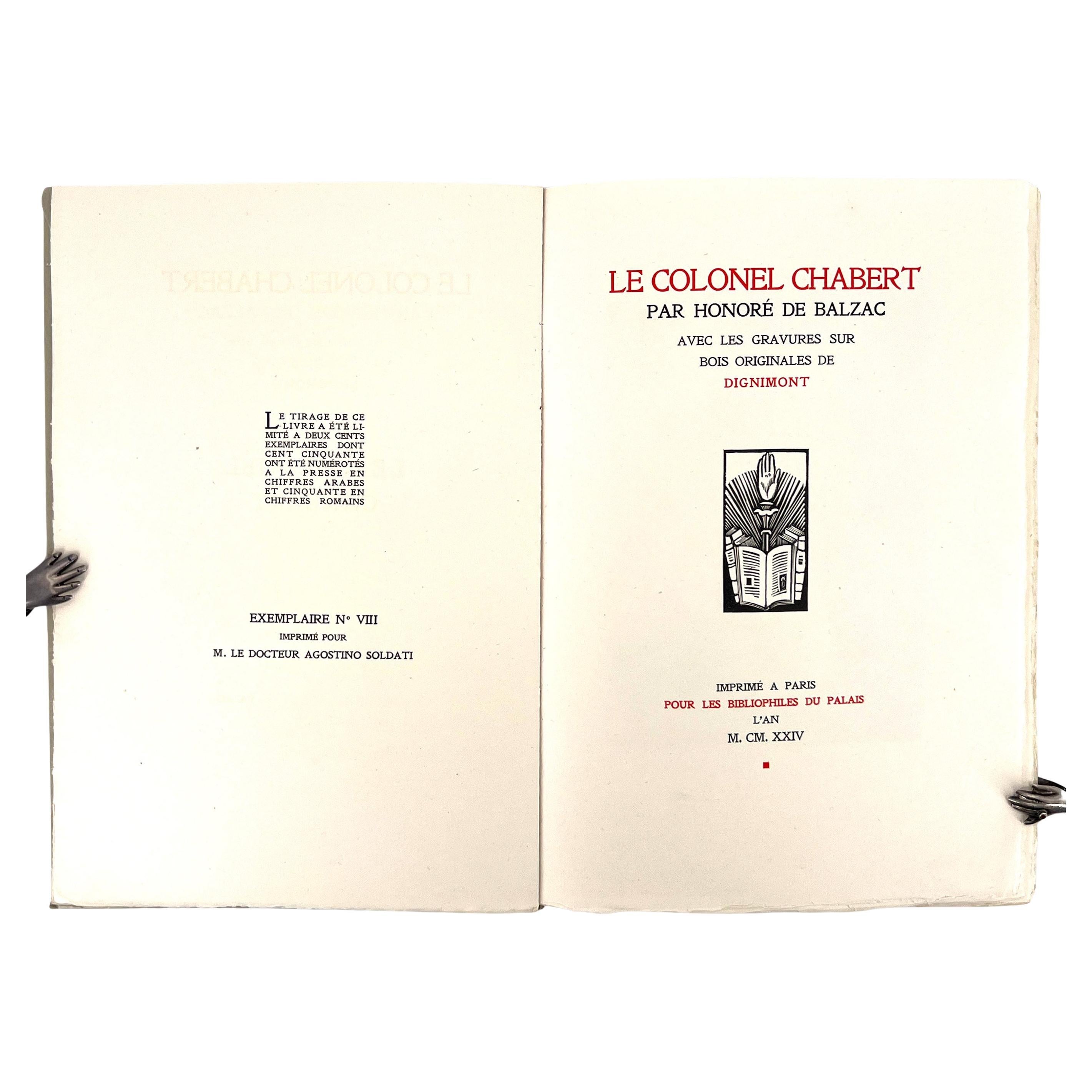 Le Colonel Chabert by Honoré de Balzac / Les Bibliophiles du Palais