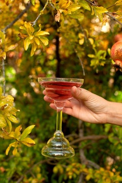 21st Century Contemporary Margarita Glass x2 Handmade in Italy by Ilaria Bianchi