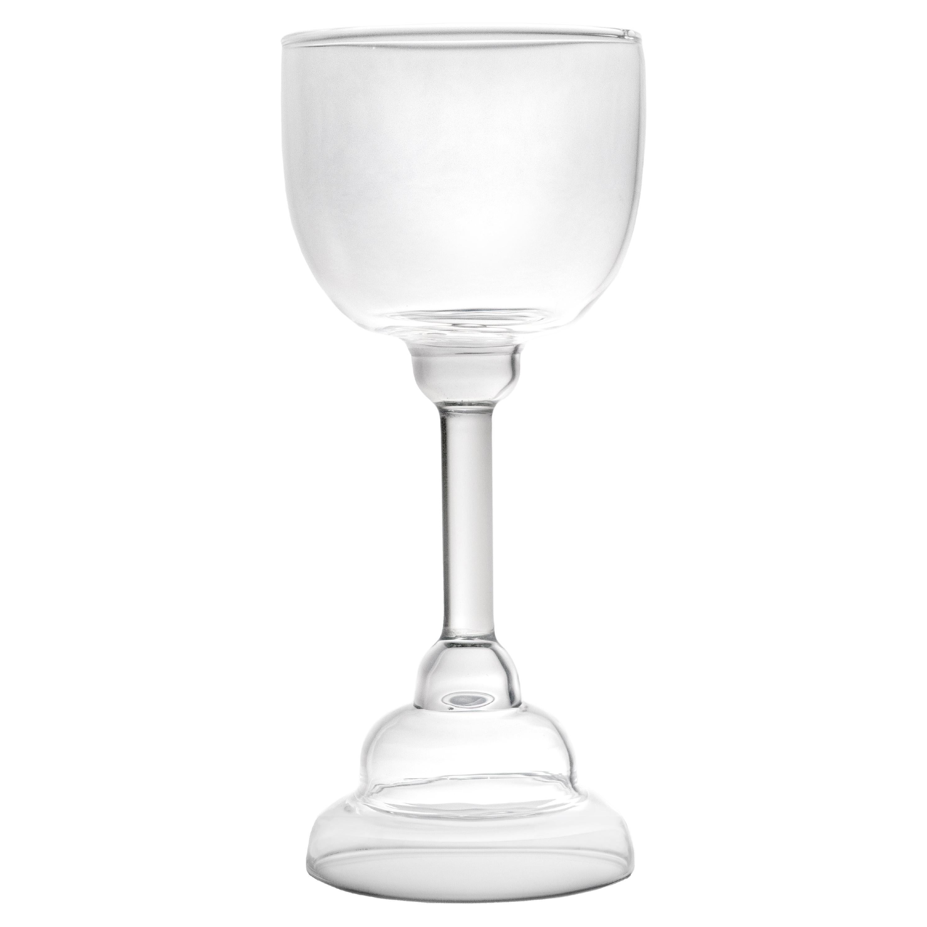 21st Century Contemporary Wine Glass x2 Handmade in Italy by Ilaria Bianchi For Sale