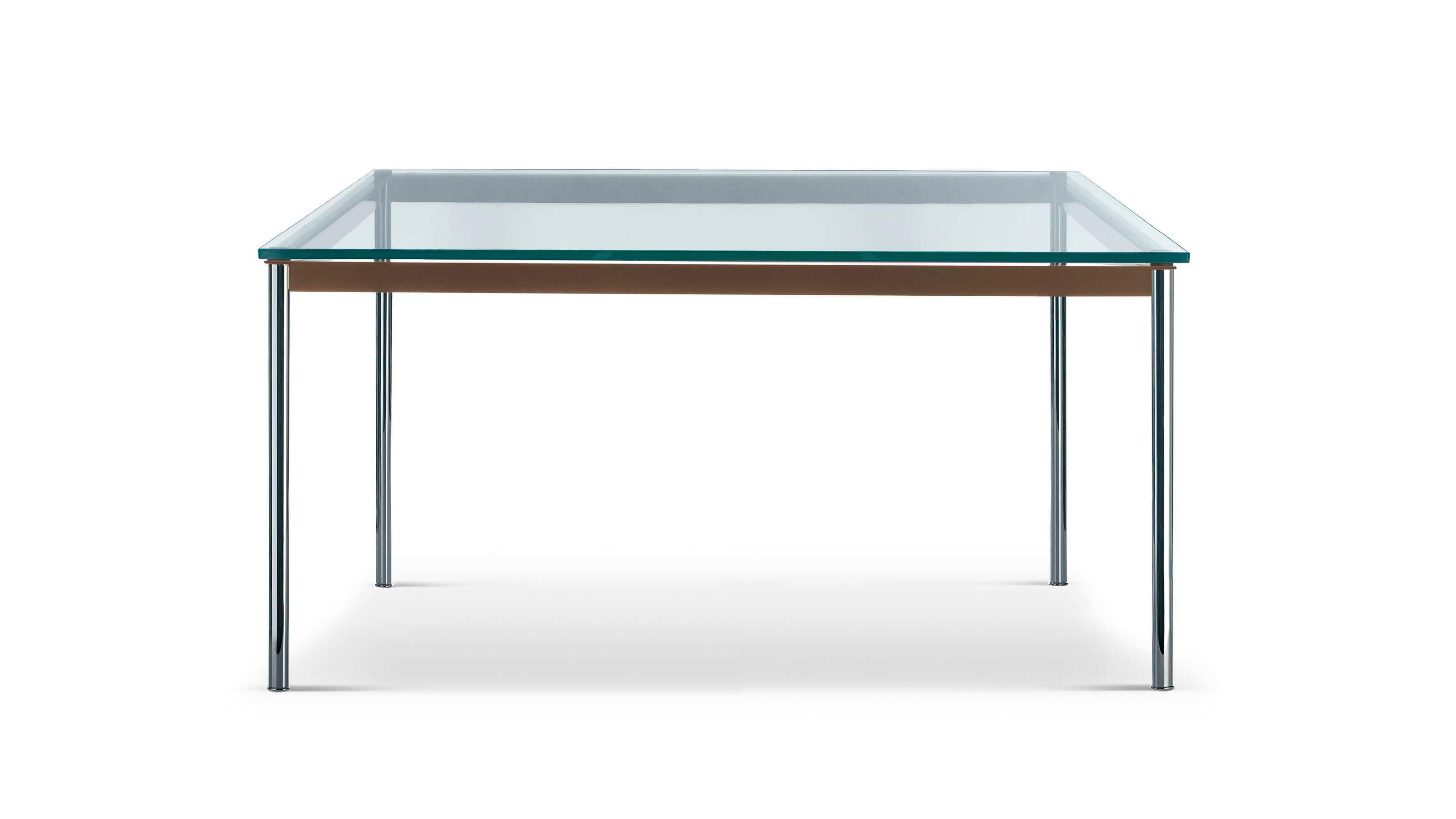 Le Corbusier 10 Tisch en Tube für Cassina 

Le Corbusier, Charlotte Perriand und Pierre Jeanneret stellten die erste Version dieses historischen Designtisches 1929 auf dem Pariser Salon d'Automne als Teil des Standes 