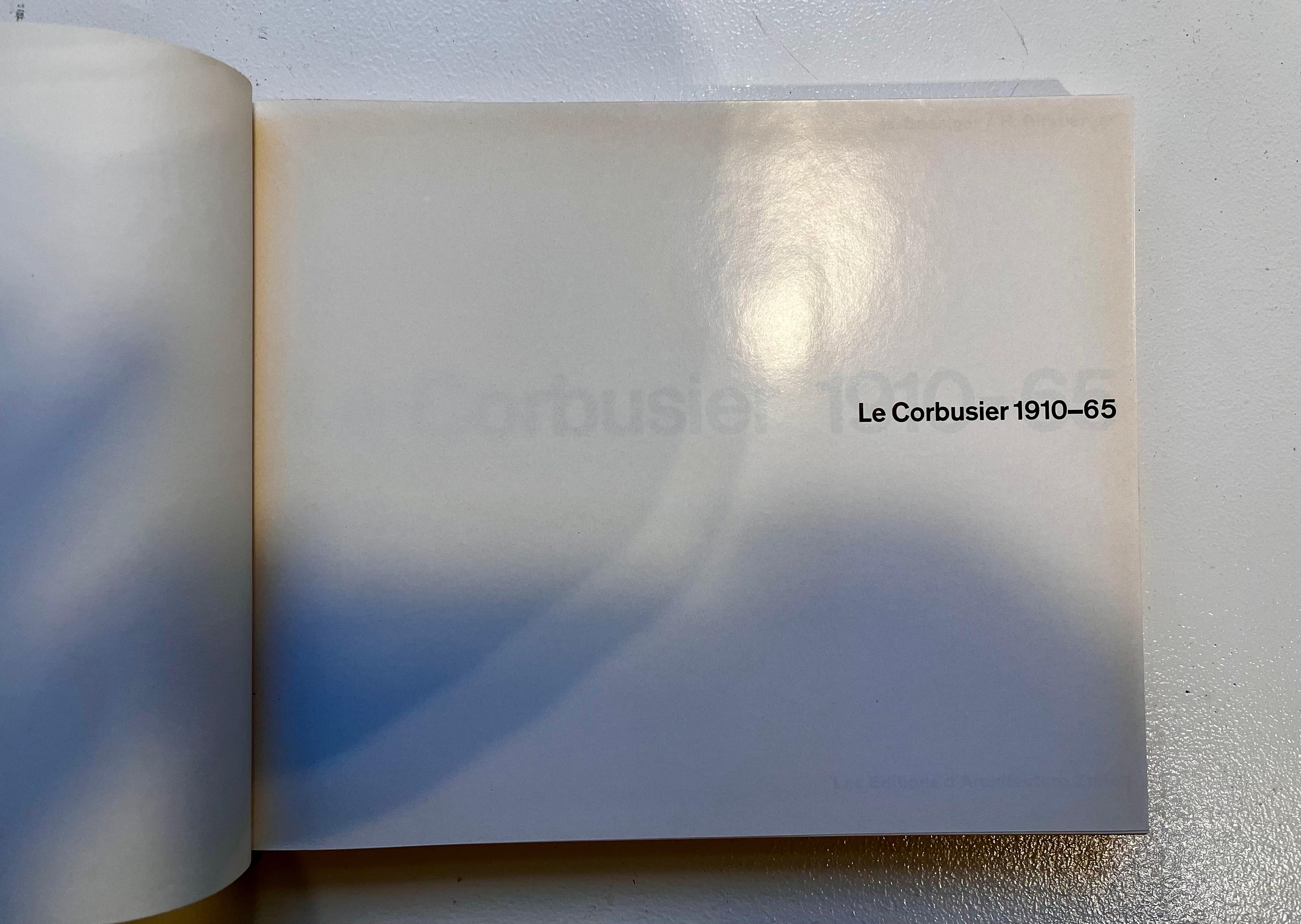 Paper Le Corbusier: 1910-65. Sonder Ausgabe, Hard Cover with Dust Jacket, 1967
