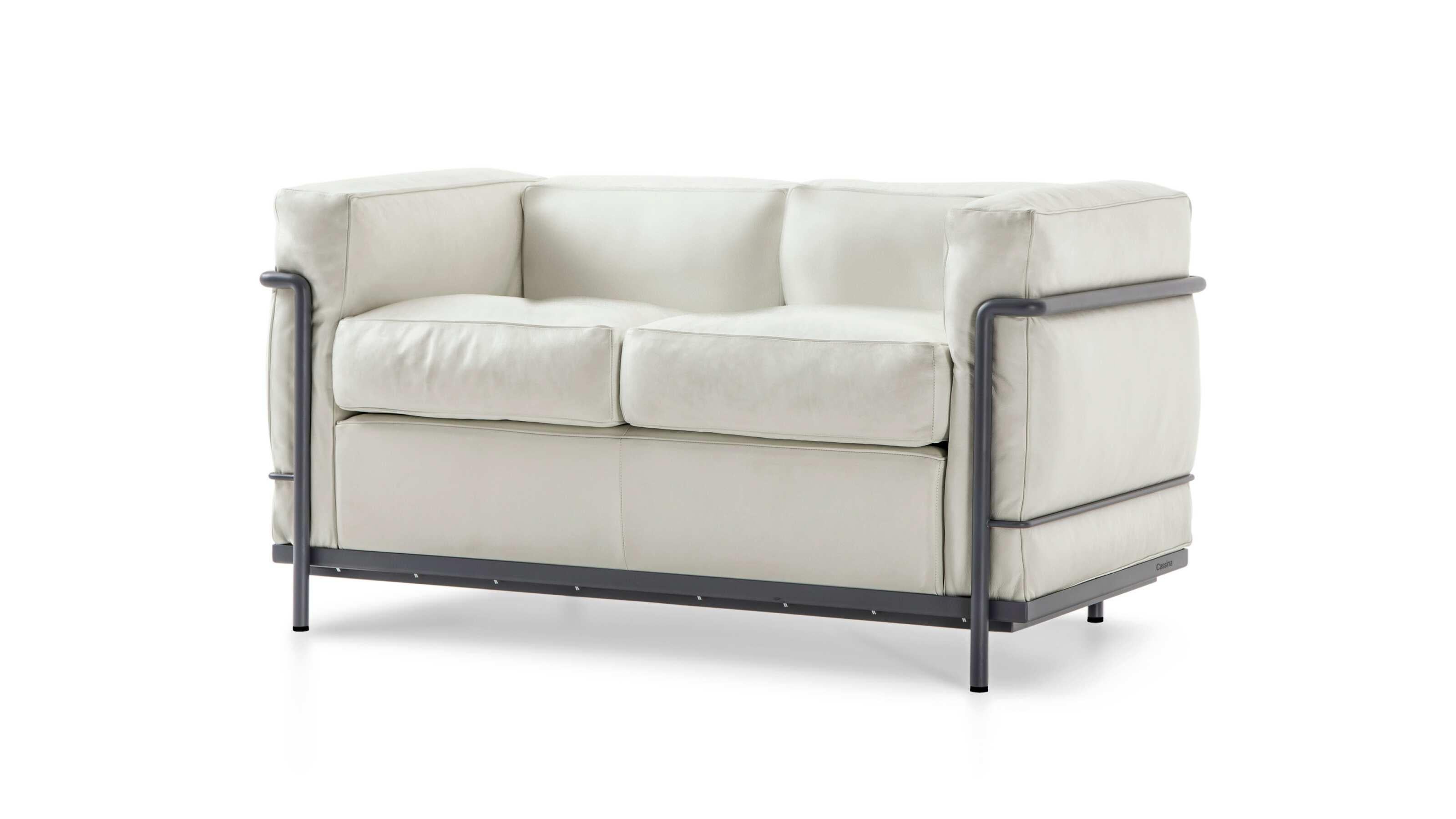 italien Le Corbusier 2 Fauteuil Grand Confort, Petit Modèle, Deux Places en vente