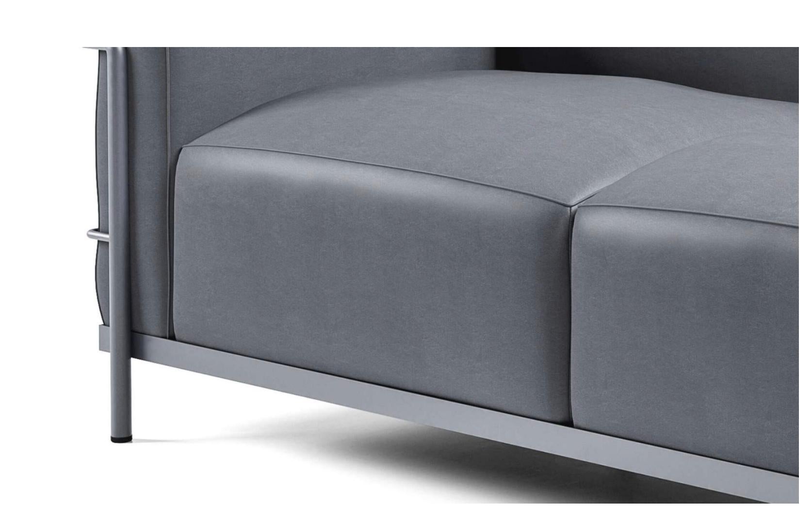 Le Corbusier 3 Fauteuil Gran Confort, Grand Modèle Deux Places For Cassina Neuf - En vente à Barcelona, Barcelona