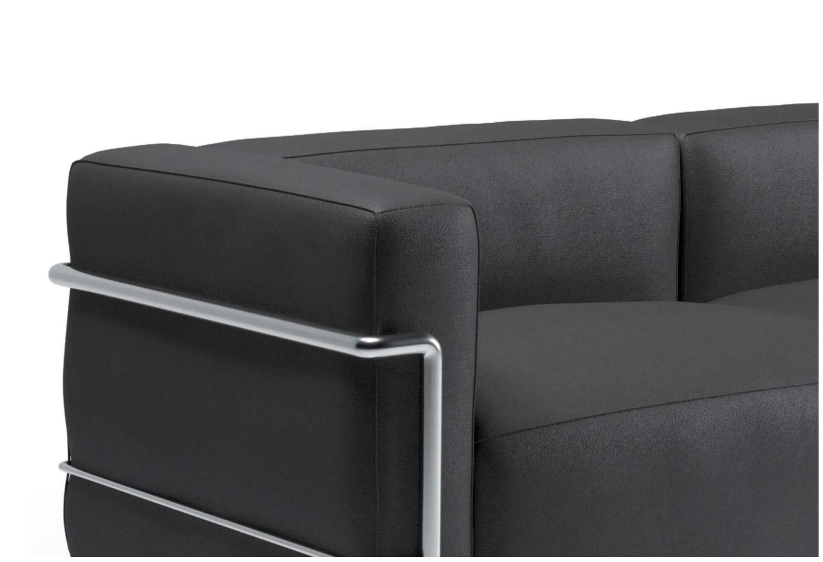 Le Corbusier 3 Fauteuil Gran Confort, Grand Modèle, Trois Places For Cassina Neuf - En vente à Barcelona, Barcelona