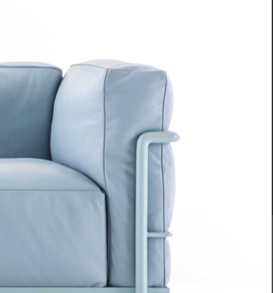 Polyester Le Corbusier 3 Fauteuil Gran Confort, Grand Modèle, Trois Places For Cassina en vente