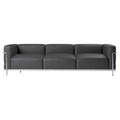 Le Corbusier 3 Fauteuil Gran Confort, Grand Modèle, Trois Places For Cassina