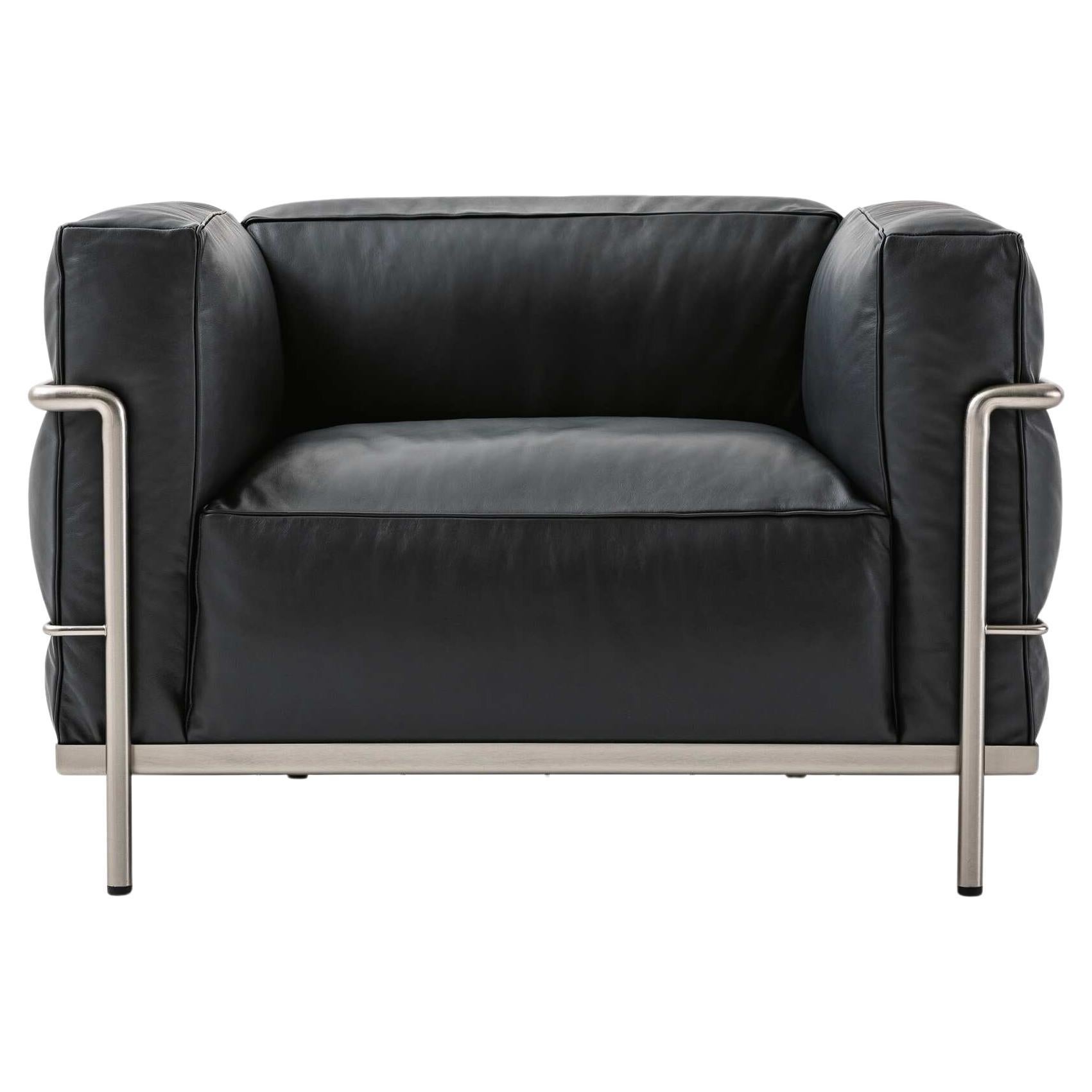 Le Corbusier 3 Fauteuil Grand Confort, Grand Modèle, Durable For Cassina