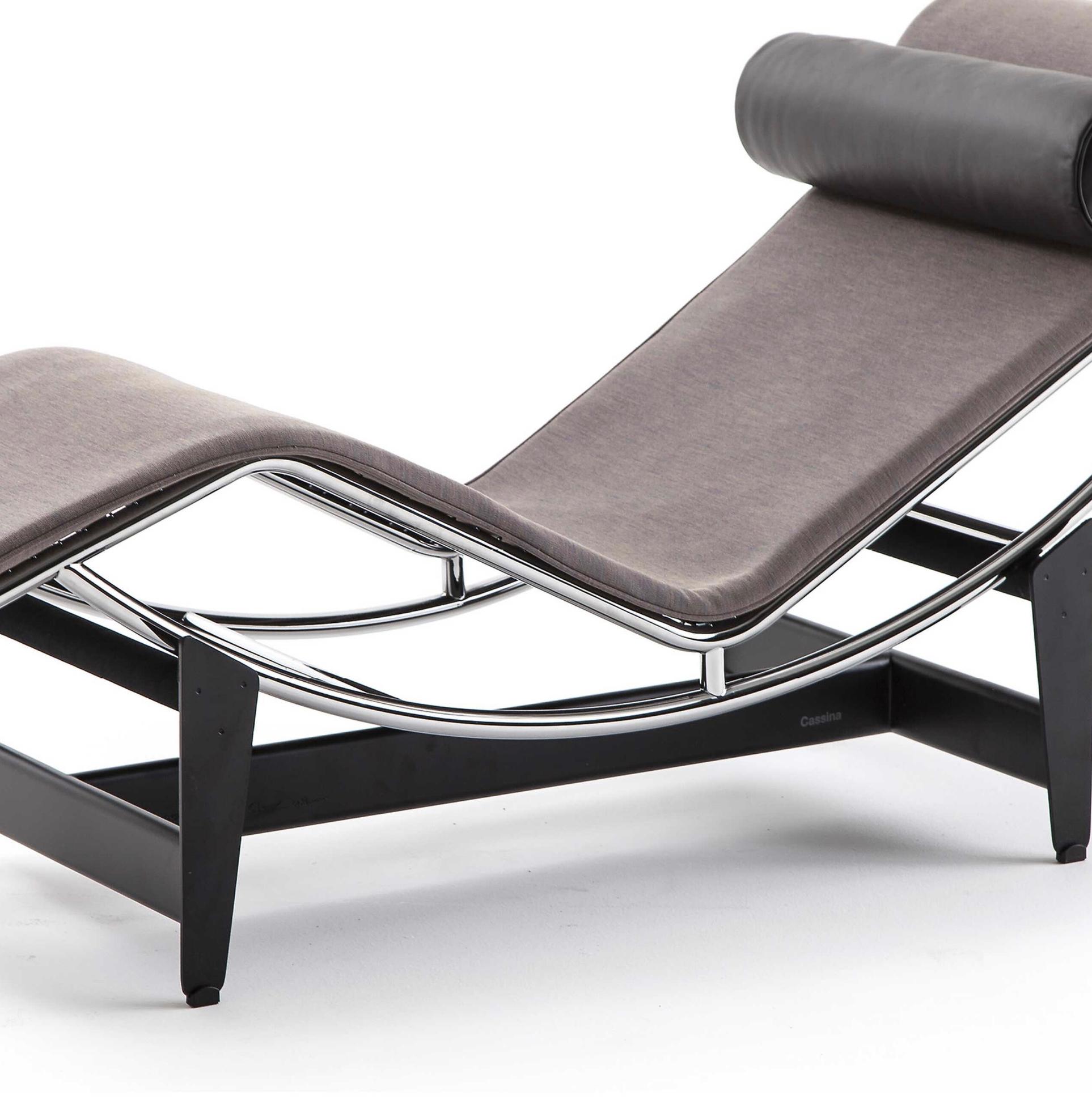 Le Corbusier 4 Chaise Longue À Réglage Continuable Durable Für Cassina (Stahl) im Angebot