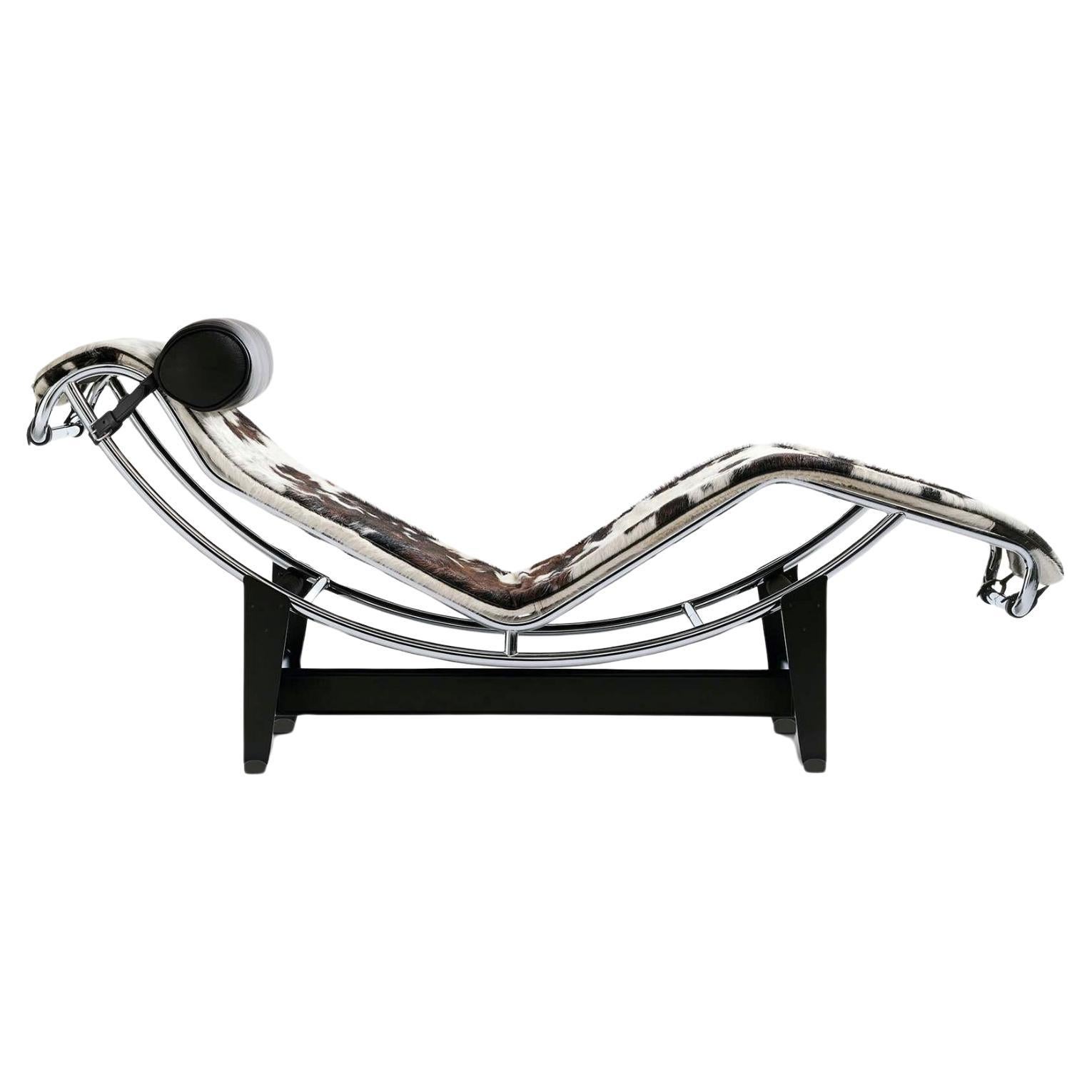 Le Corbusier 4 Chaise Longue À Réglage Continuable Durable Per Cassina