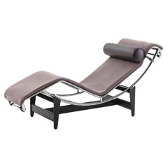 Le Corbusier 4 Chaise Longue À Réglage Continuable Durable Per Cassina