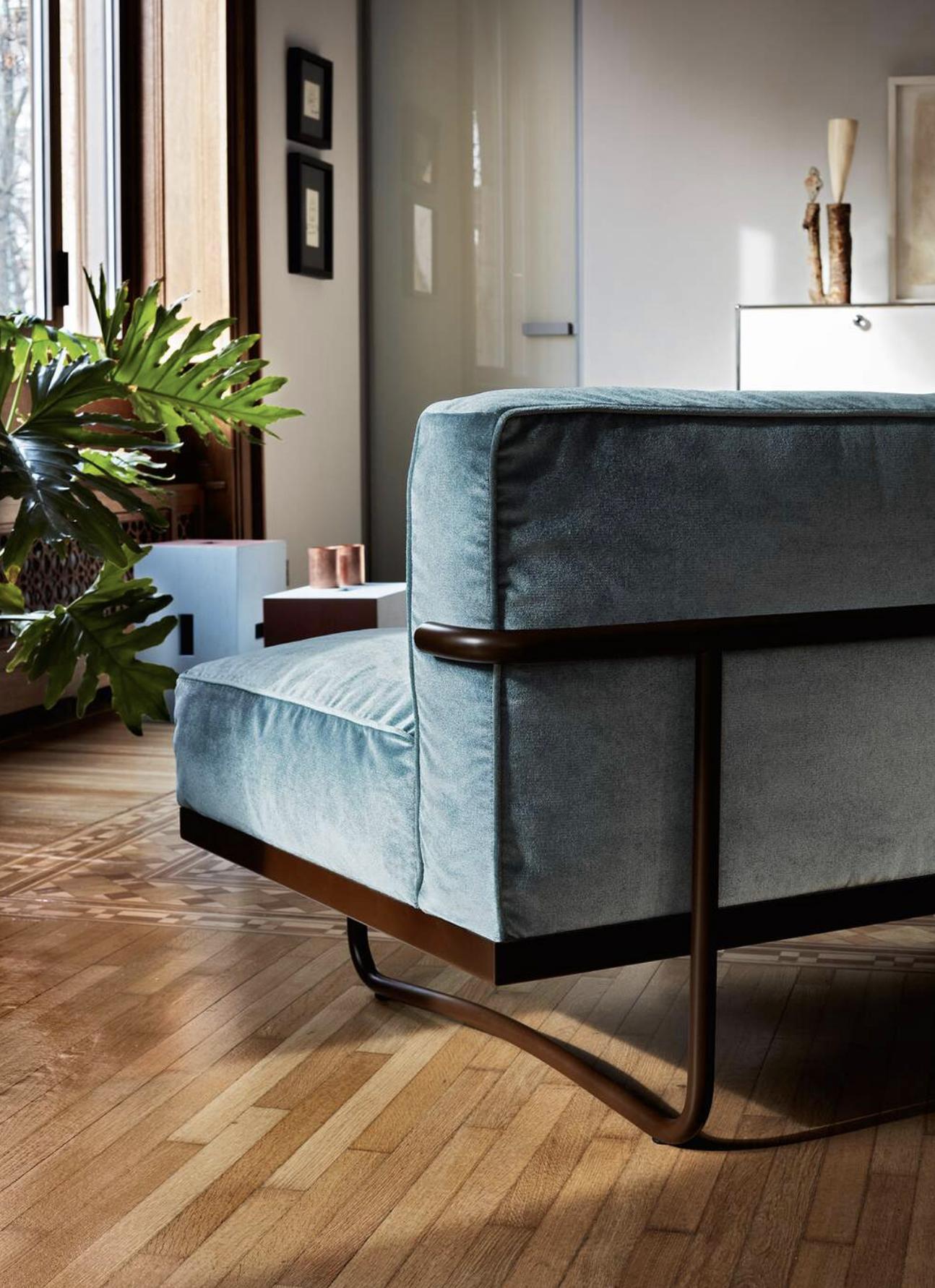 Cromo Le Corbusier 5 Canapé, Appartement Le Corbusier Durable Per Cassina in vendita