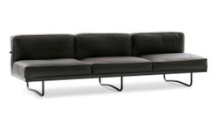 Le Corbusier 5 Canapé Sofa in Black or Petrol for Cassina, Italy - New