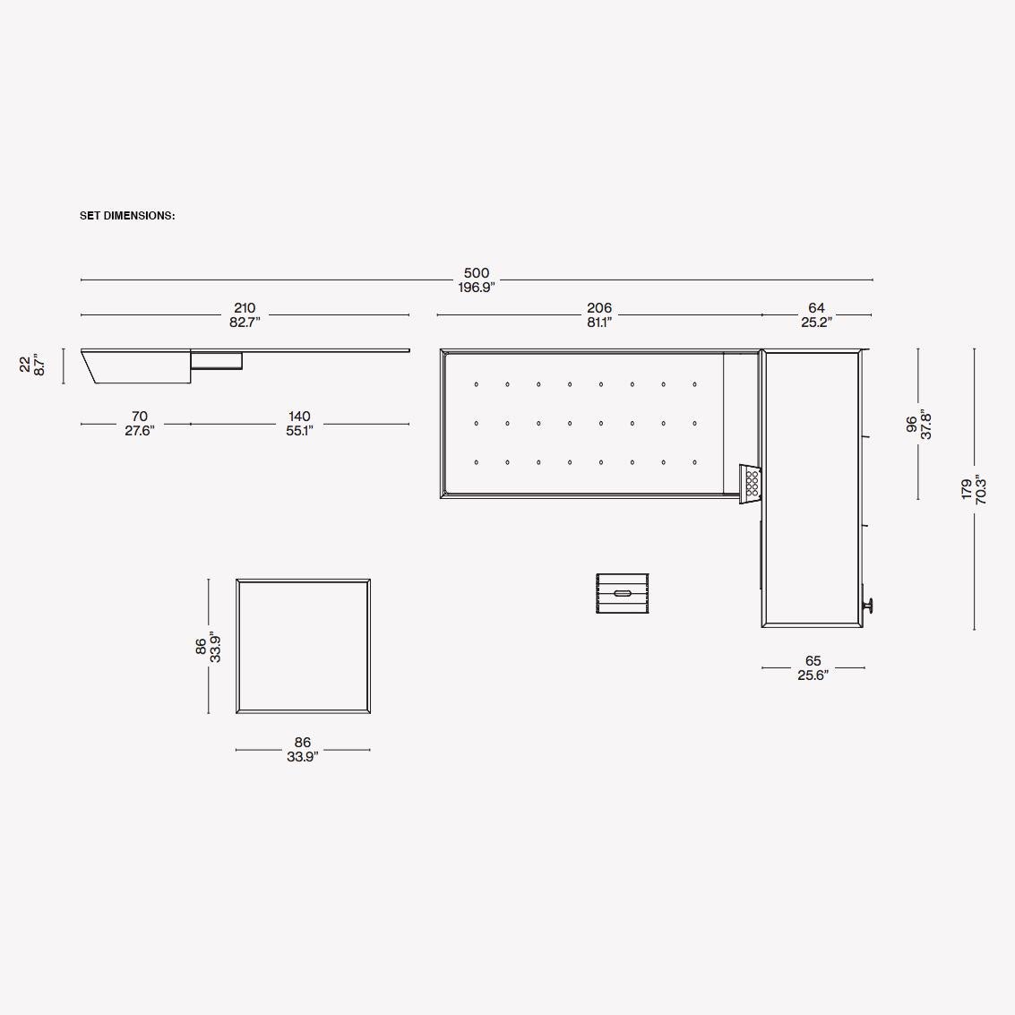Le Corbusier and Charlotte Perriand LC35 Maison du Brésil Set by Cassina 7