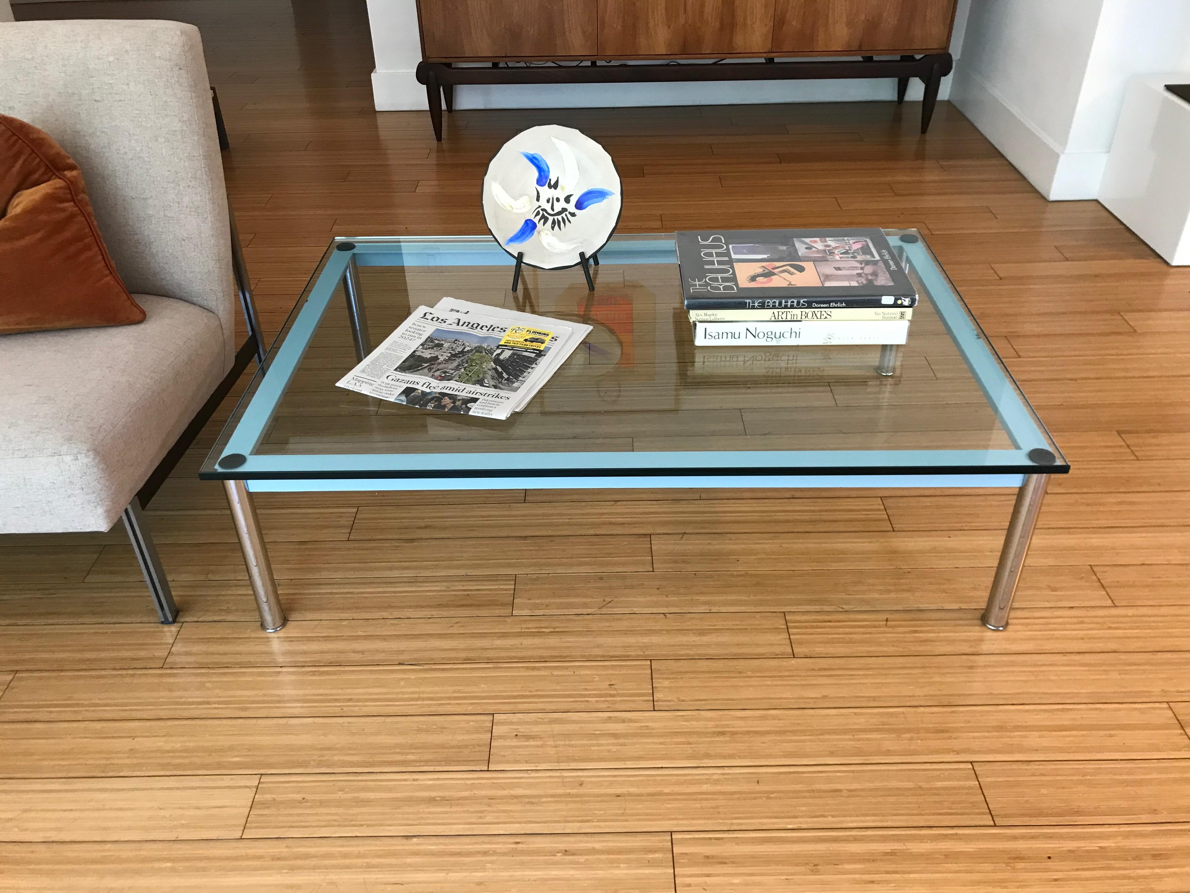 Mid-Century Modern Le Corbusier Architectural Coffee Table by Cassina, 1970's 