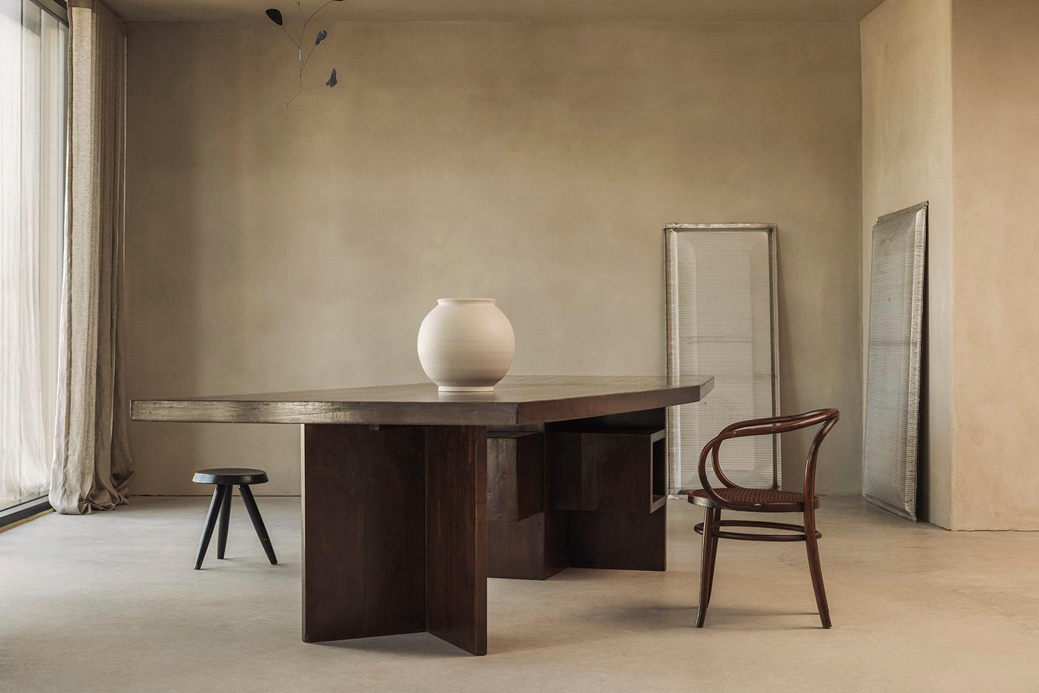 It's not just a desk. It's the LC-TAT-07-A.

A very rare and unique modernist piece, the Minister’s Desk, also known as the LC-TAT-07-A from Chandigarh, was designed by Le Corbusier for the city's administrative offices—more specifically, for the